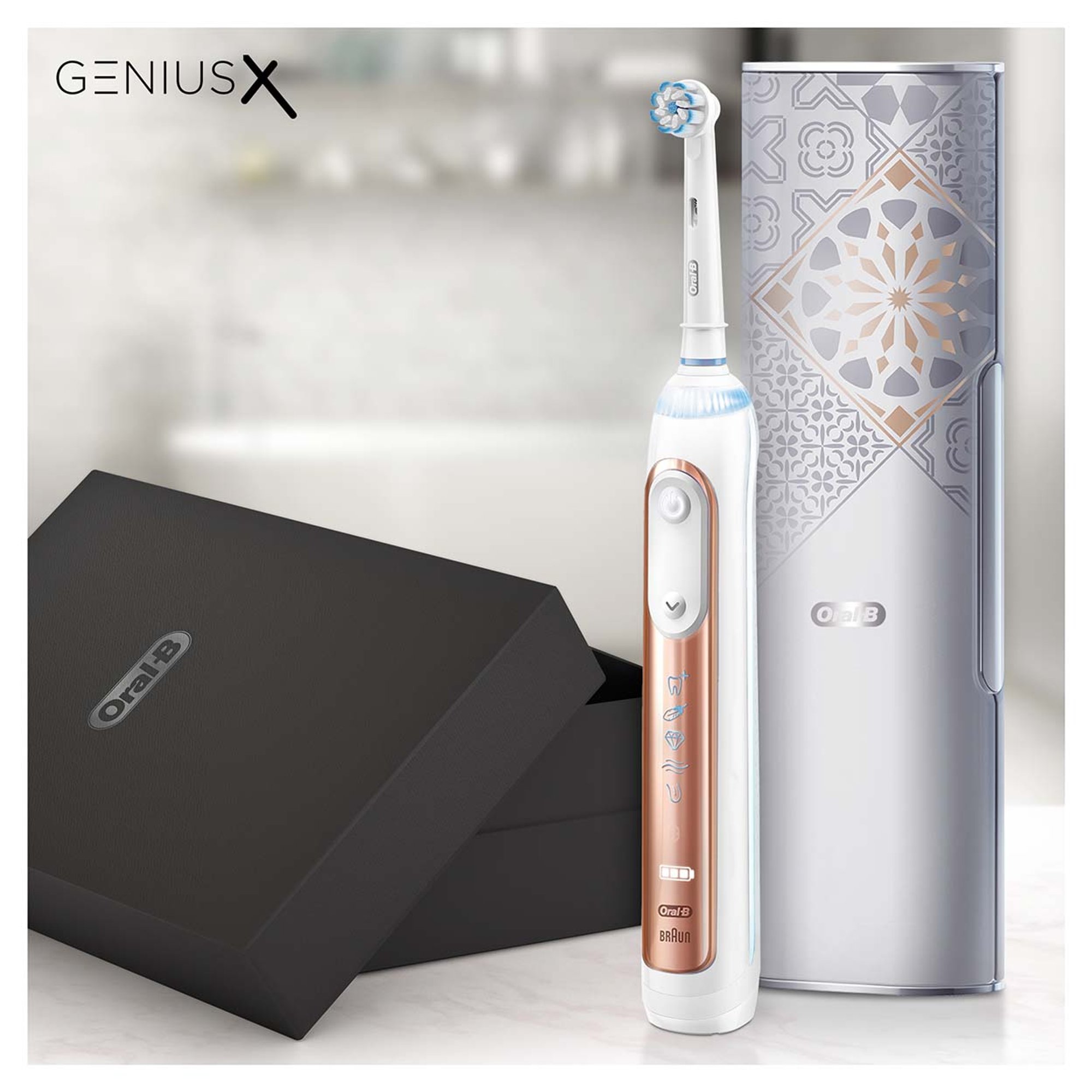 Spazzolino Elettrico Oral-B Genius X 20000 Luxe Edition, oro Braun vista7