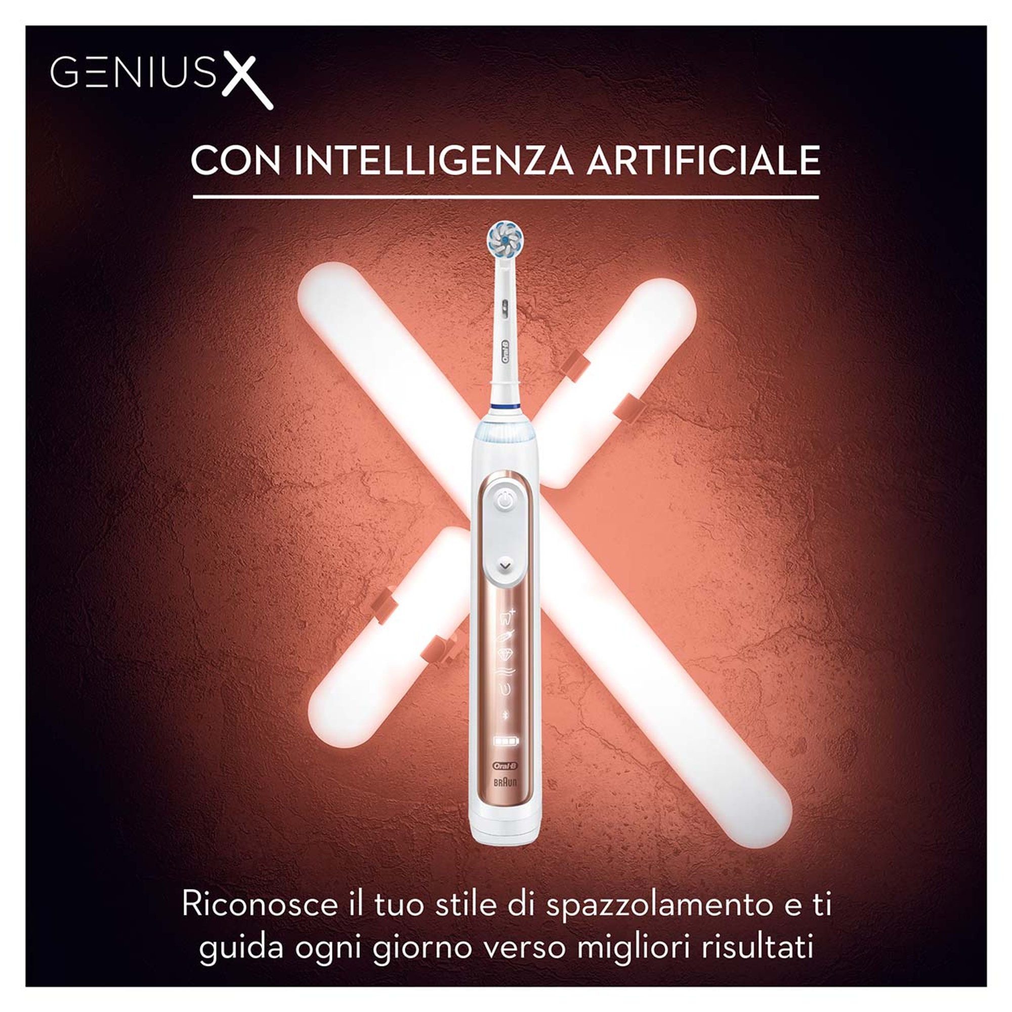 Spazzolino Elettrico Oral-B Genius X 20000 Luxe Edition, oro Braun vista12