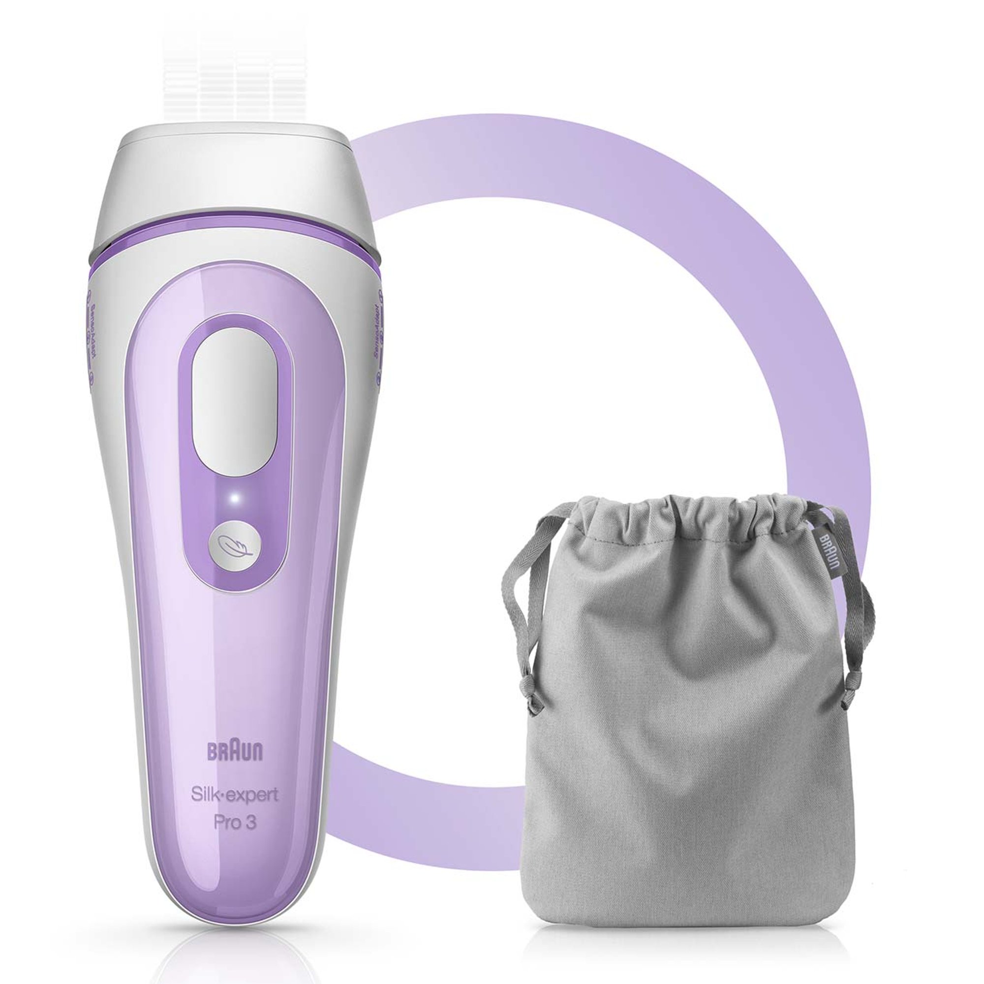 Nuevo Depiladora de luz pulsada Braun Silk-expert Pro 3 PL3011, IPL, blanco/lila Braun vista6