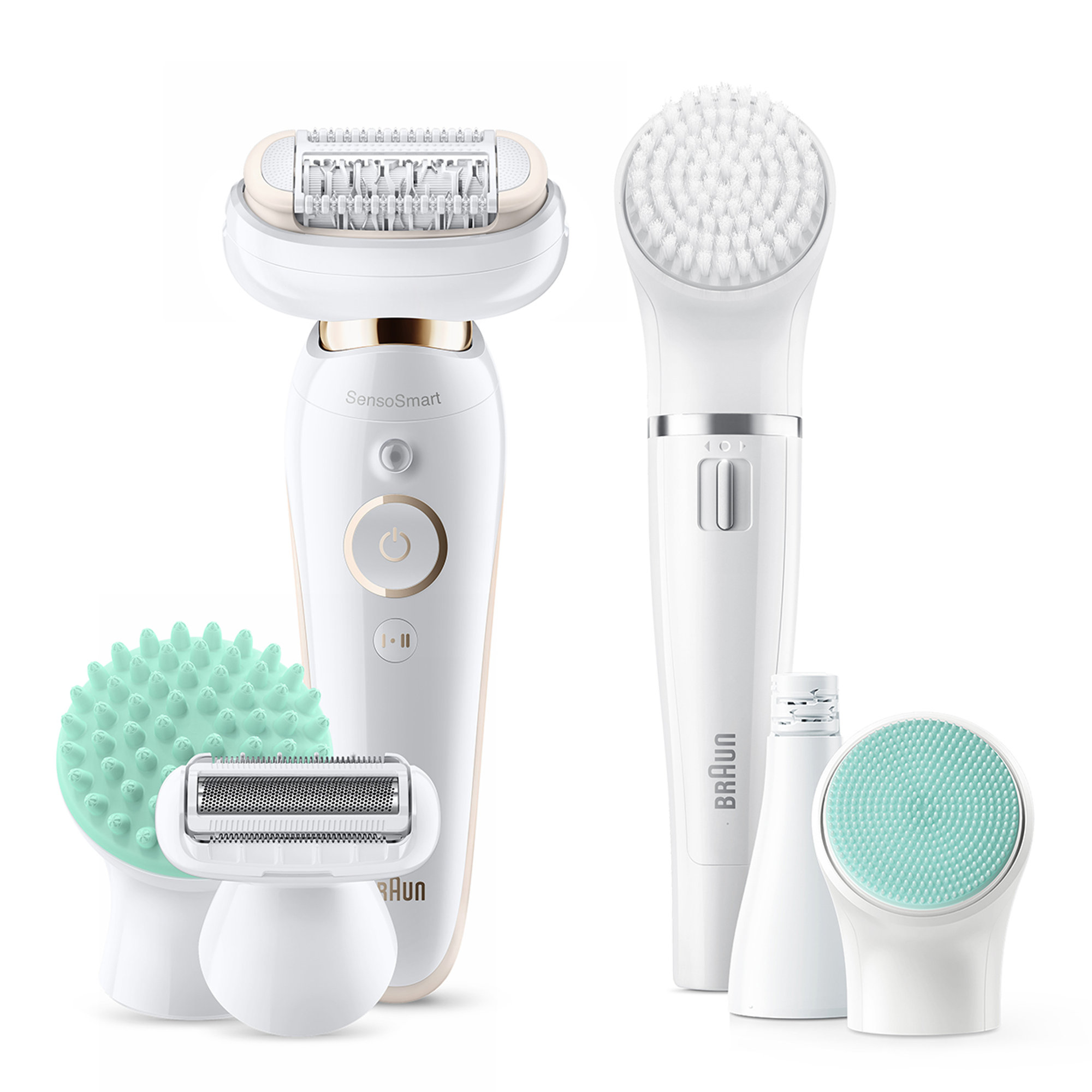 Braun Silk-épil 9 Flex 9-300 Beauty Set - Epilatore Elettrico Donna Con Testina Flessibile, bianco/oro Braun vista0