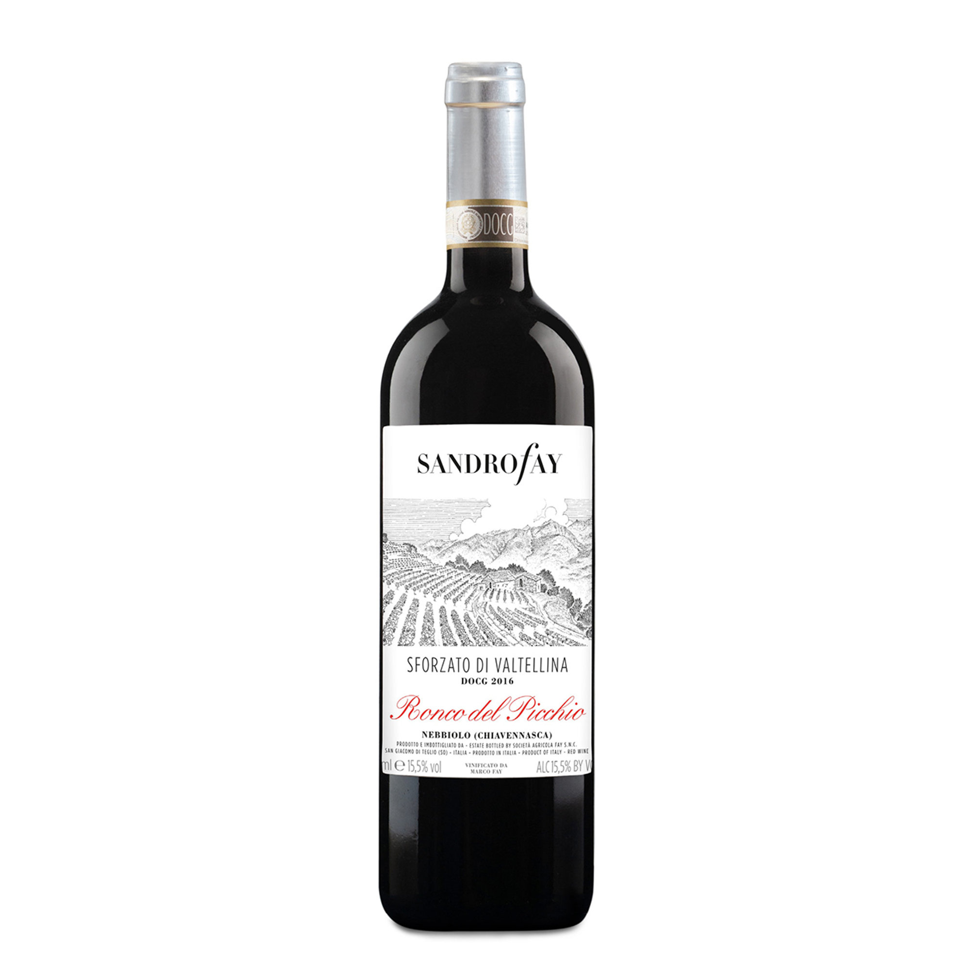 1 bottiglia - "Ronco del Picchio" Sforzato di Valtellina DOCG 2021 Sandro Fay vista0