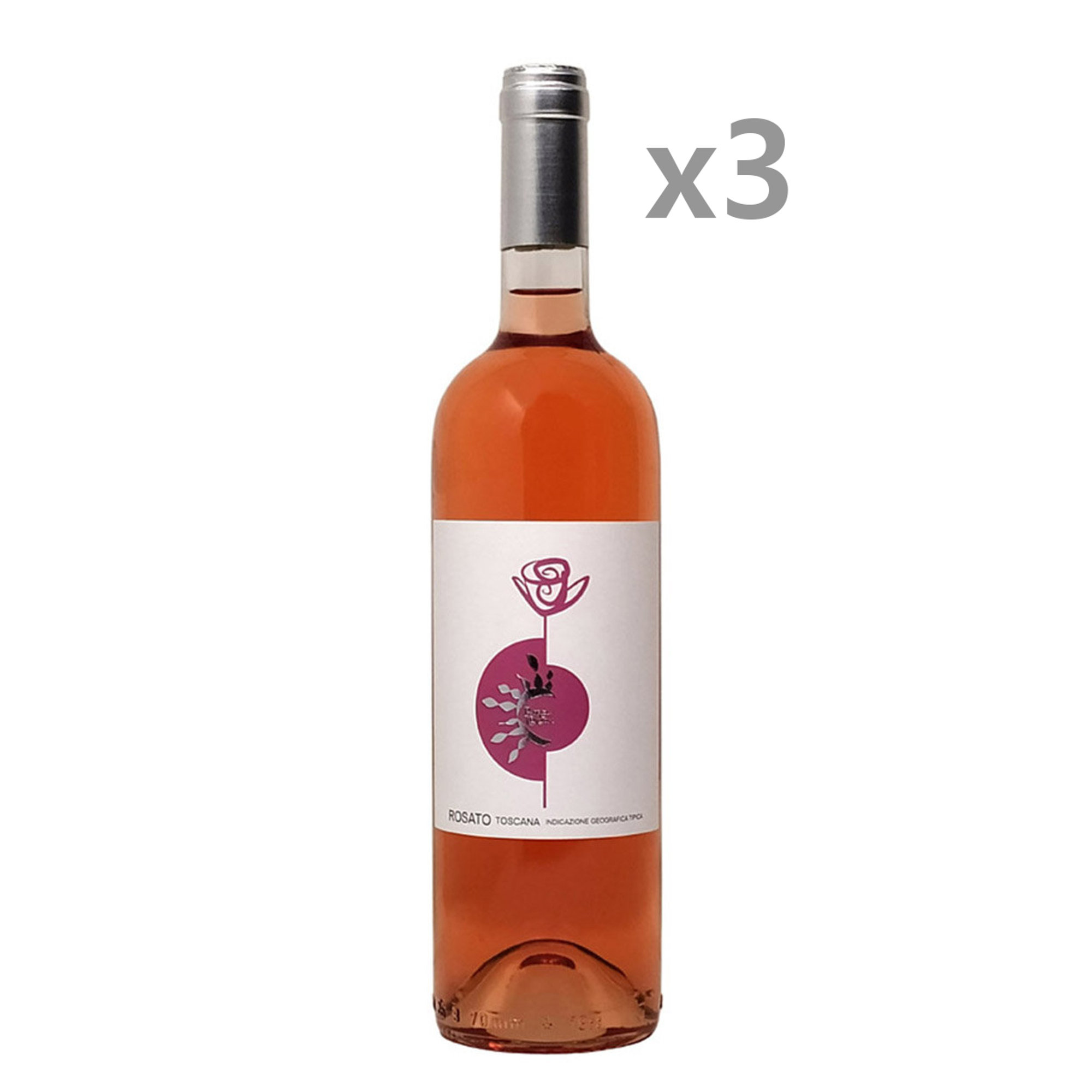 3 bottiglie - Rosato Toscana IGT 2024 Patrizia Cencioni - Solaria vista0