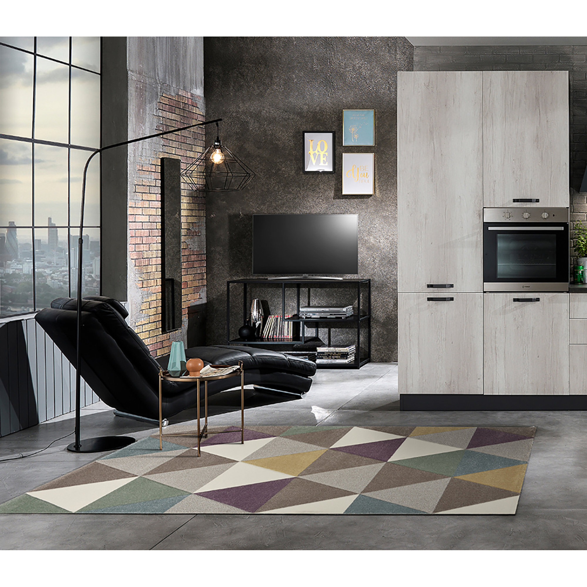 Tapis pastel optique 140x190, multicolore Tomasucci vista3