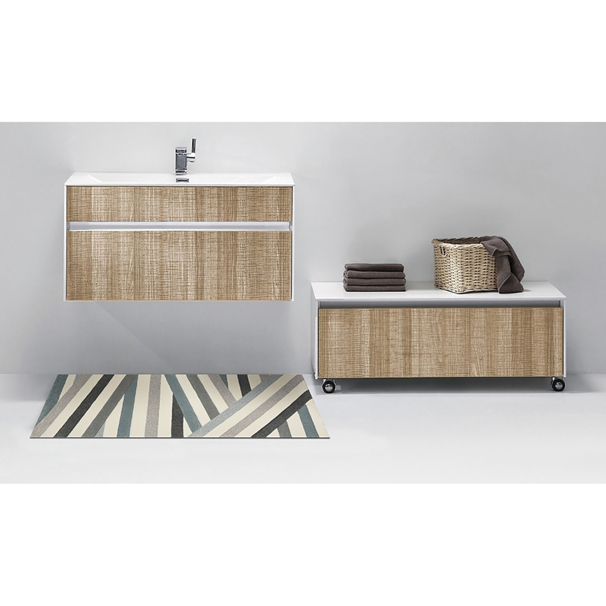 Tapis de bain Lines Pastel 110x60, Multicolore Tomasucci special price vista2