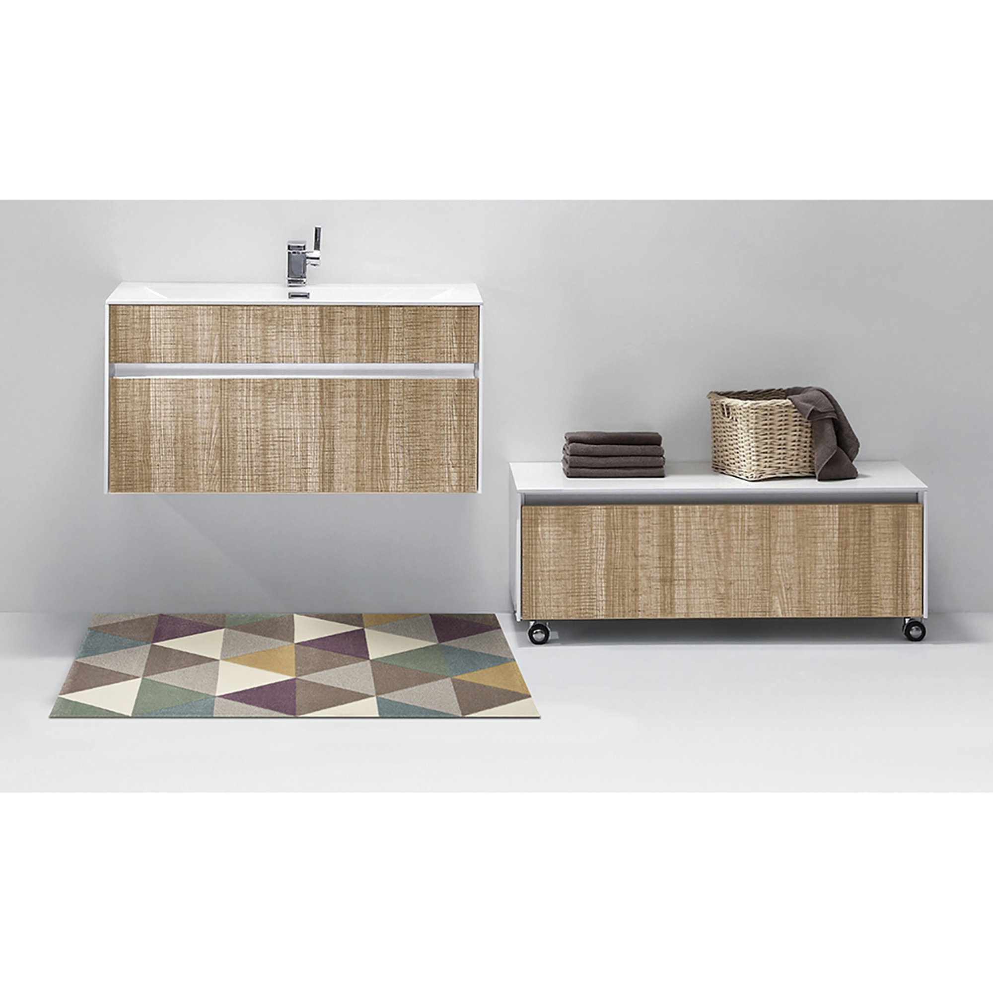 Optical Pastel 60x110 Bath Rug, Multicolor Tomasucci vista2