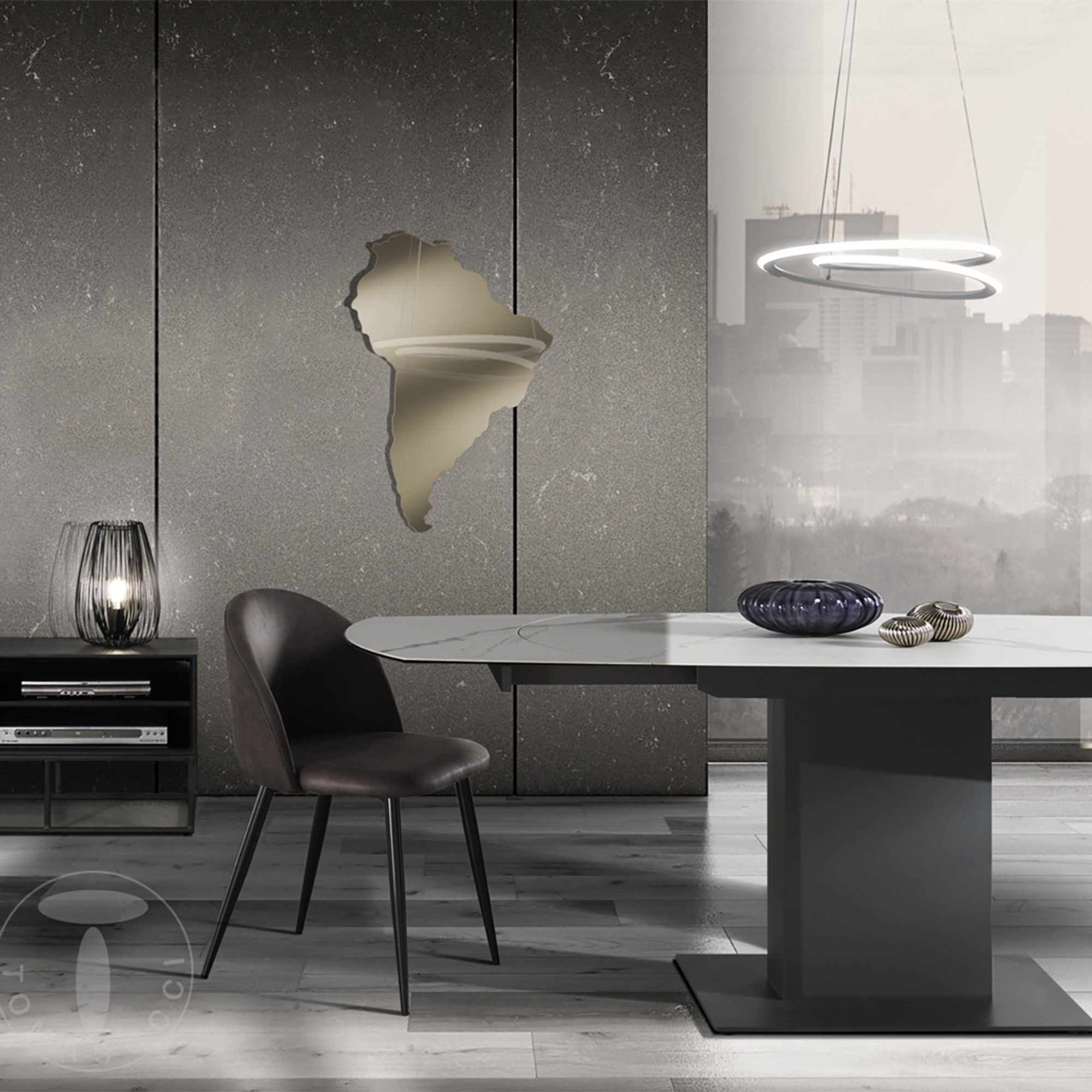 Miroir mural Amerika Bronze, Bronze Tomasucci special price vista2