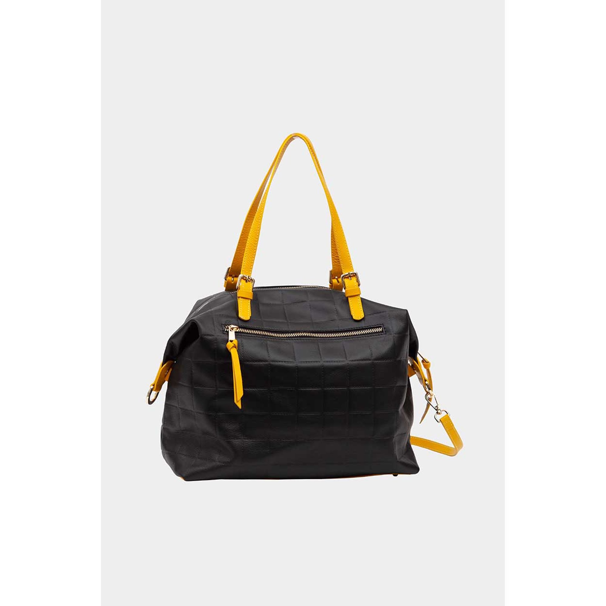 Borsa bauletto Ninpa nera e gialla NINIPA' BORSE vista2