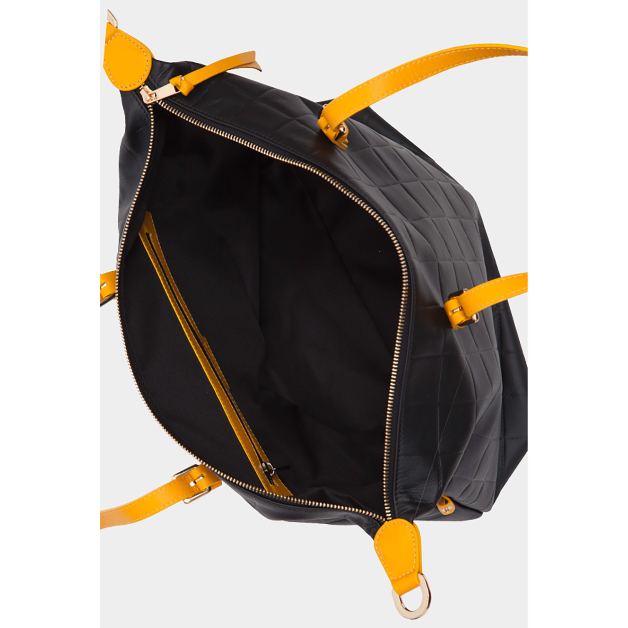 Borsa bauletto Ninpa nera e gialla NINIPA' BORSE vista4