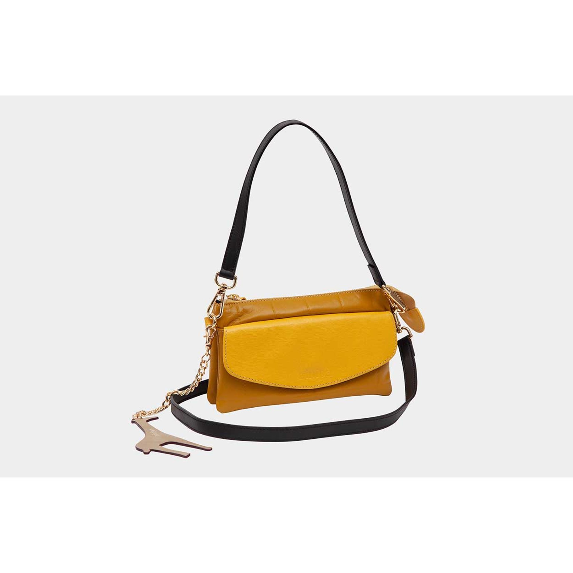 Borsa amor mio Ninpa gialla e nera NINIPA' BORSE vista0