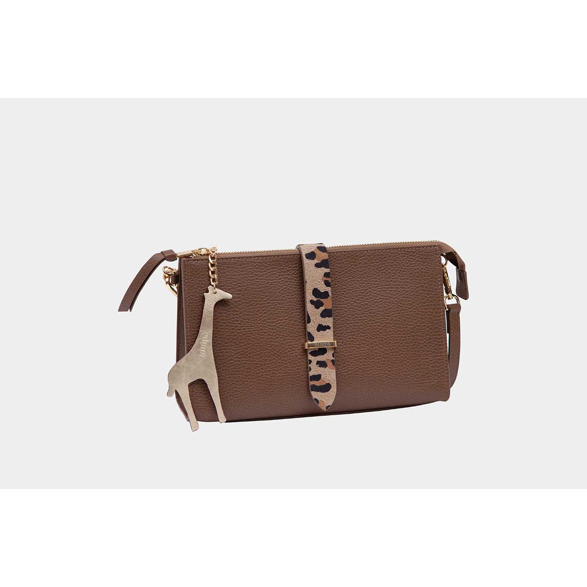 Cravatta bag Ninpa marrone e pitone NINIPA' BORSE vista0