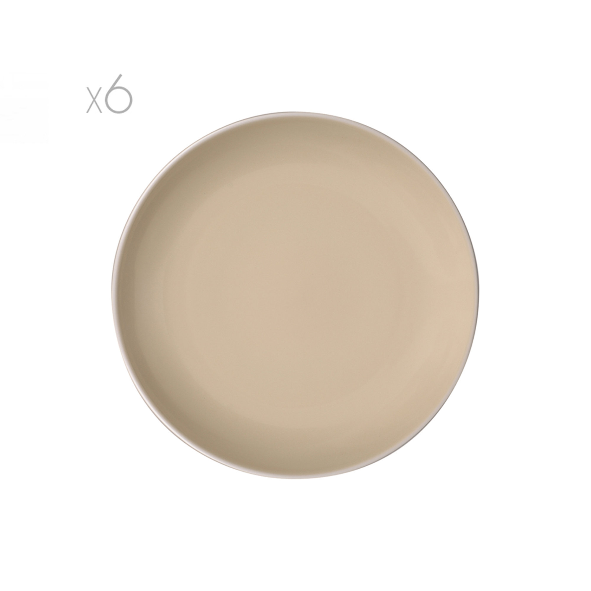 Set da 6 piatti per insalata, beige Bitossi  vista0