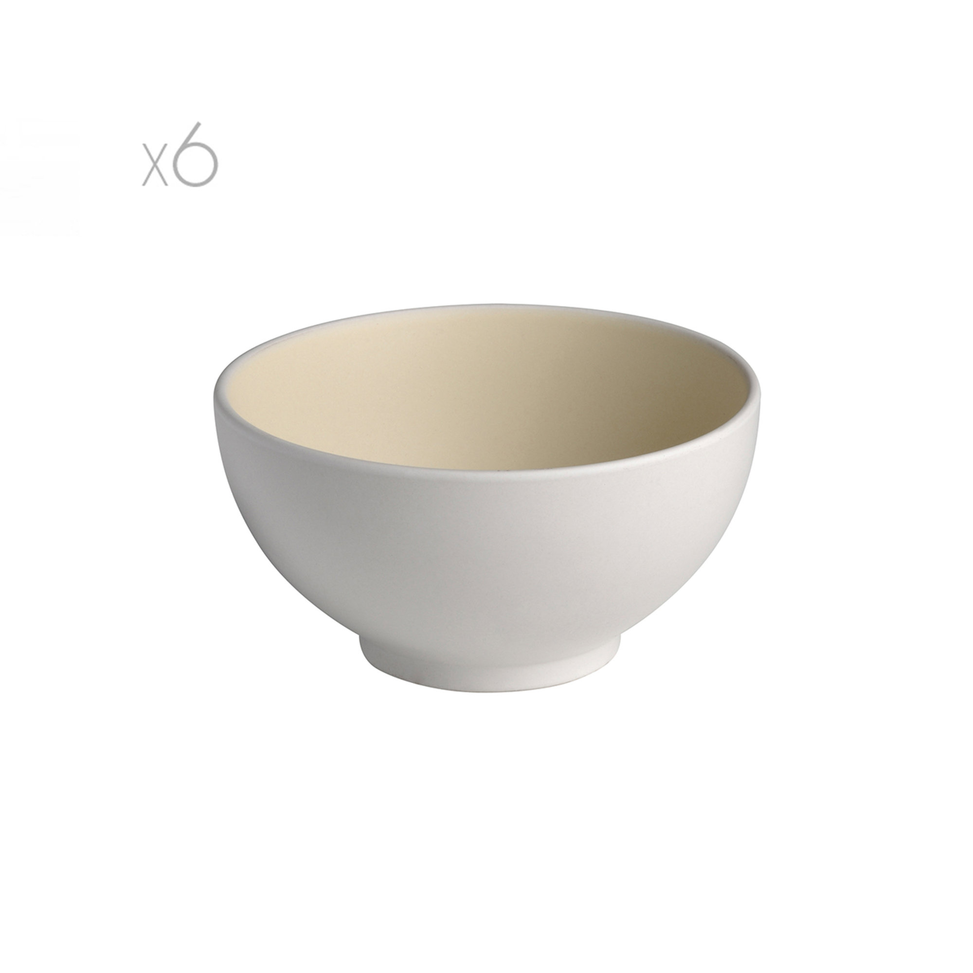 Set da 6 tazze per cereali Ø13 cm, beige Bitossi  vista0
