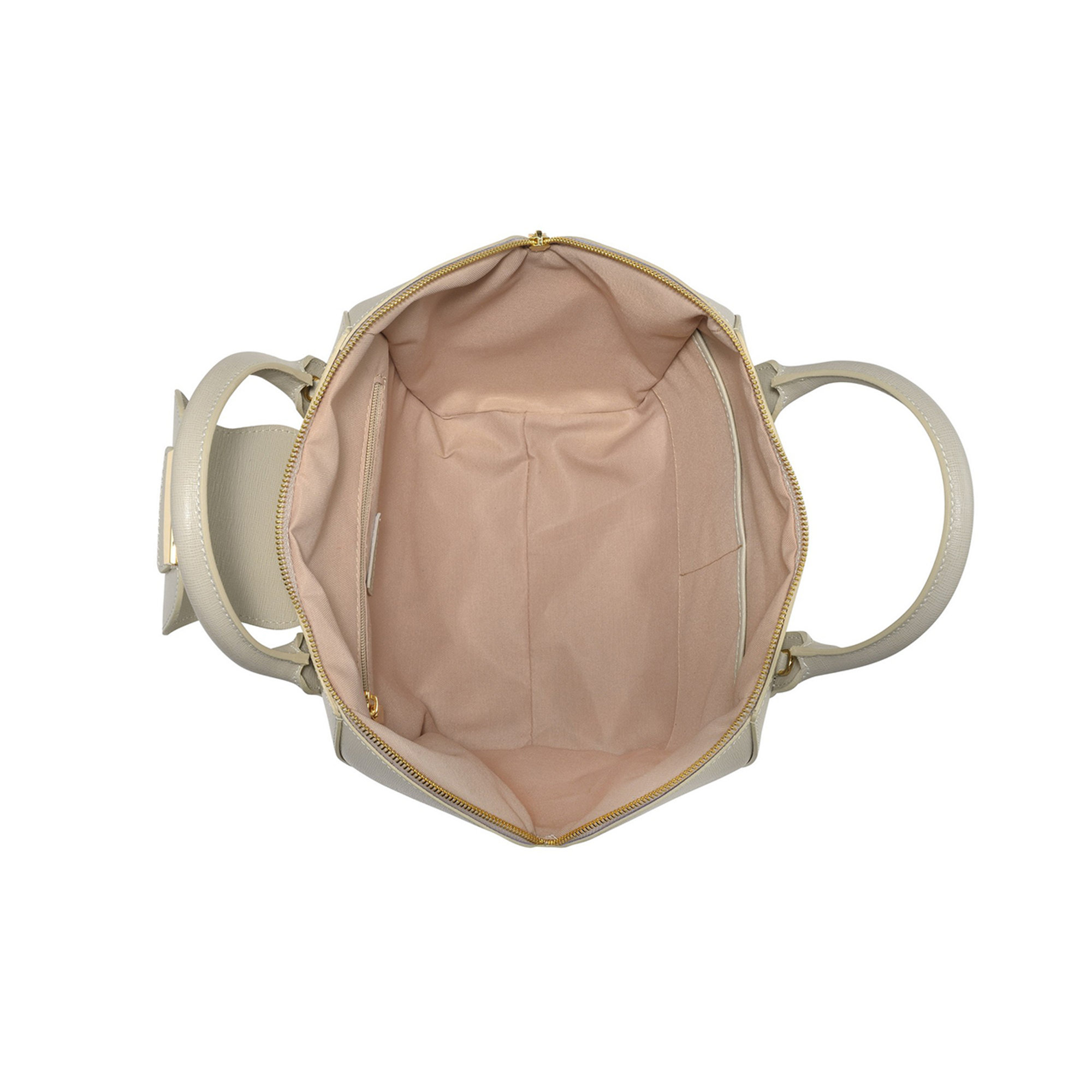 Borsa in pelle rigida saffiano Maria beige chiaro MIA16 VENEZIA vista1