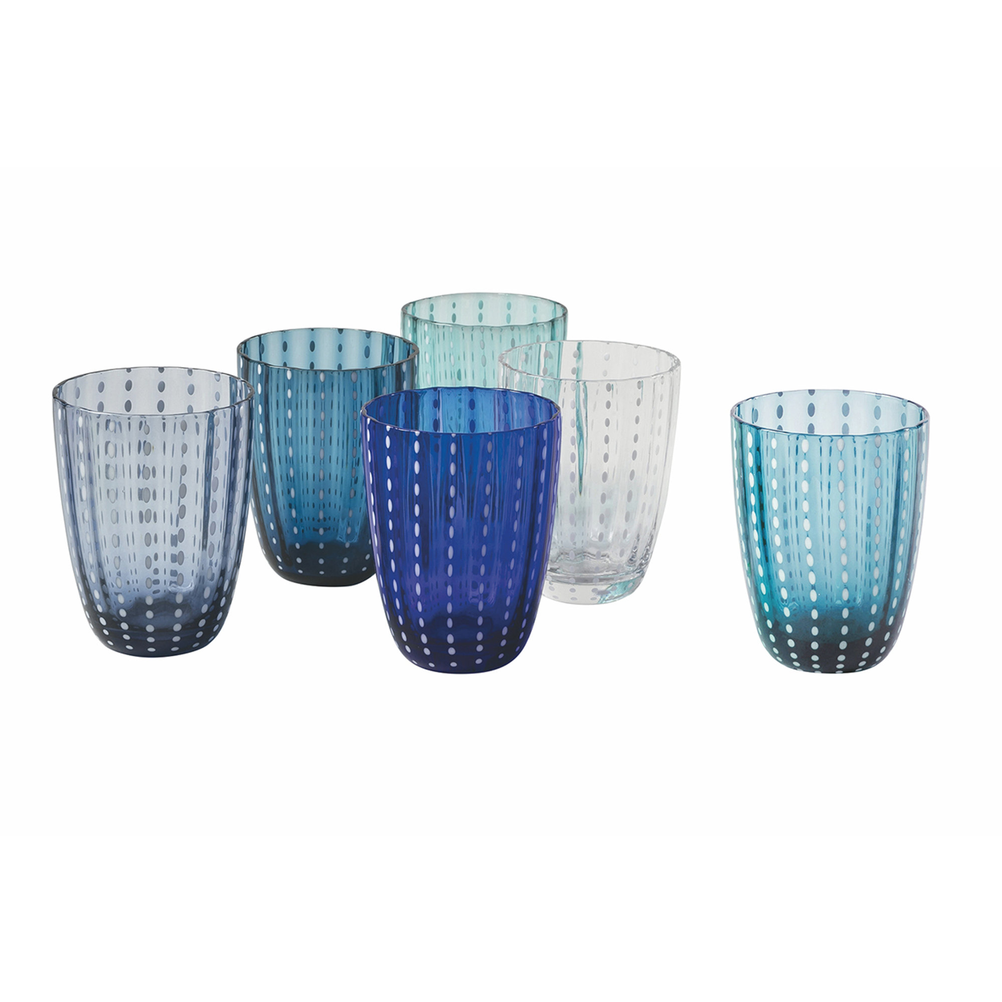 Kalahari set 6 bicchieri acqua 300 ml, multicolor Villa D'Este Home Tivoli 1996 vista0