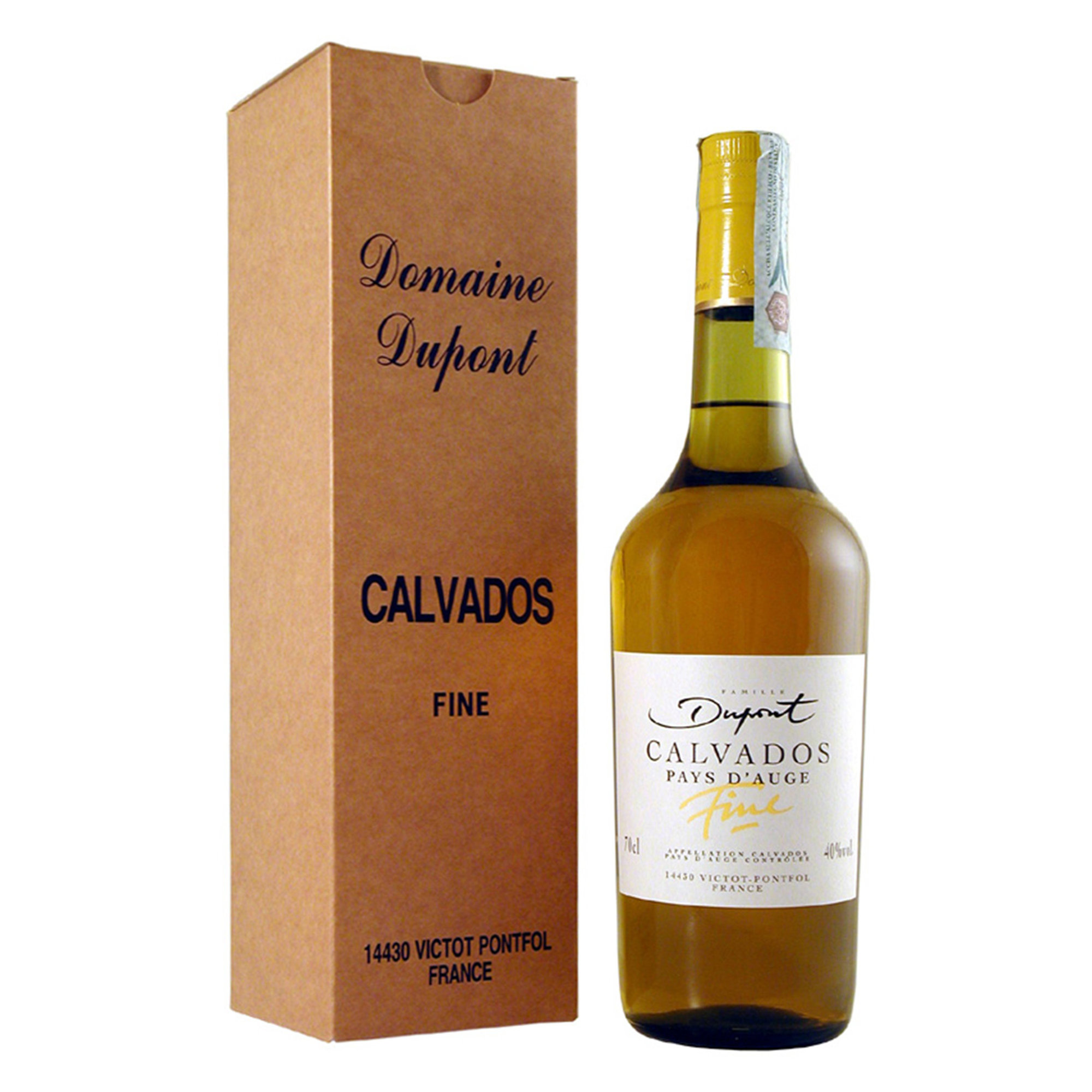 1 bottiglia 70 cl - Calvados du Pays D'Auge "Fine" 2 ans con astuccio Domaine Dupont-Calvados vista0