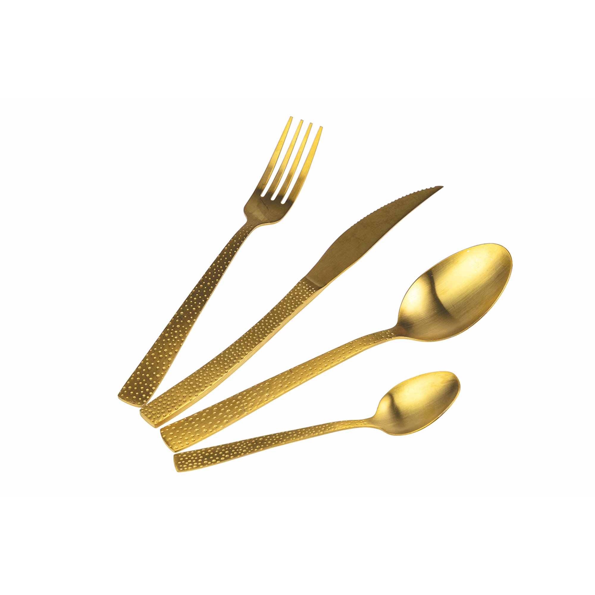 Stone set 24 posate gold opaco Villa D'Este Home Tivoli 1996 vista1