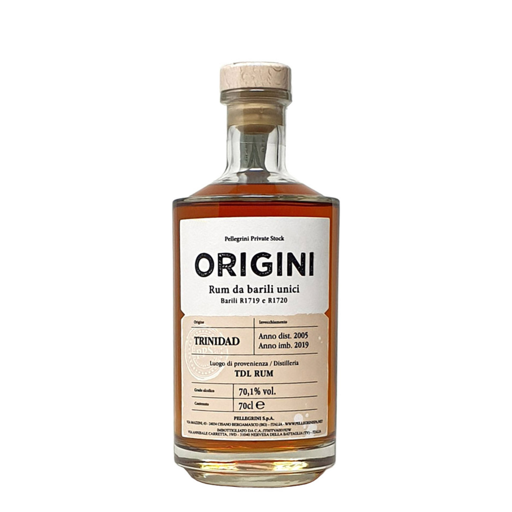 1 bouteille 70 cl - Rhum Trinidad Origini - Rum da barili unici obsoleto vista0