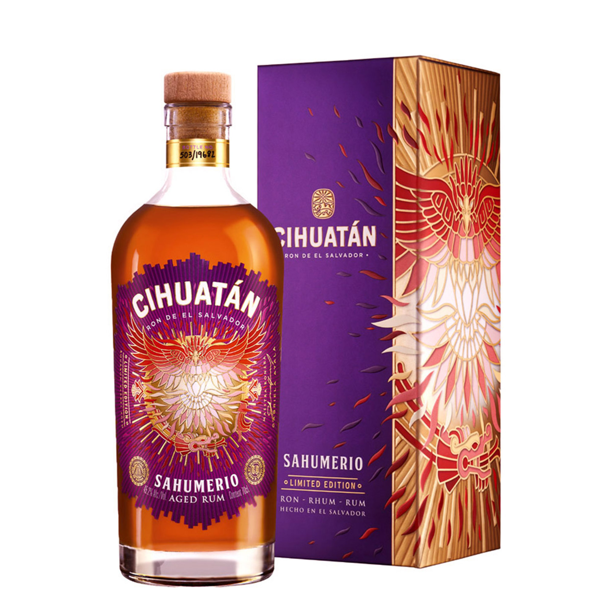 1 bottiglia 70 cl - Rum "Sahumerio" in astuccio Cihuatàn Rum vista0