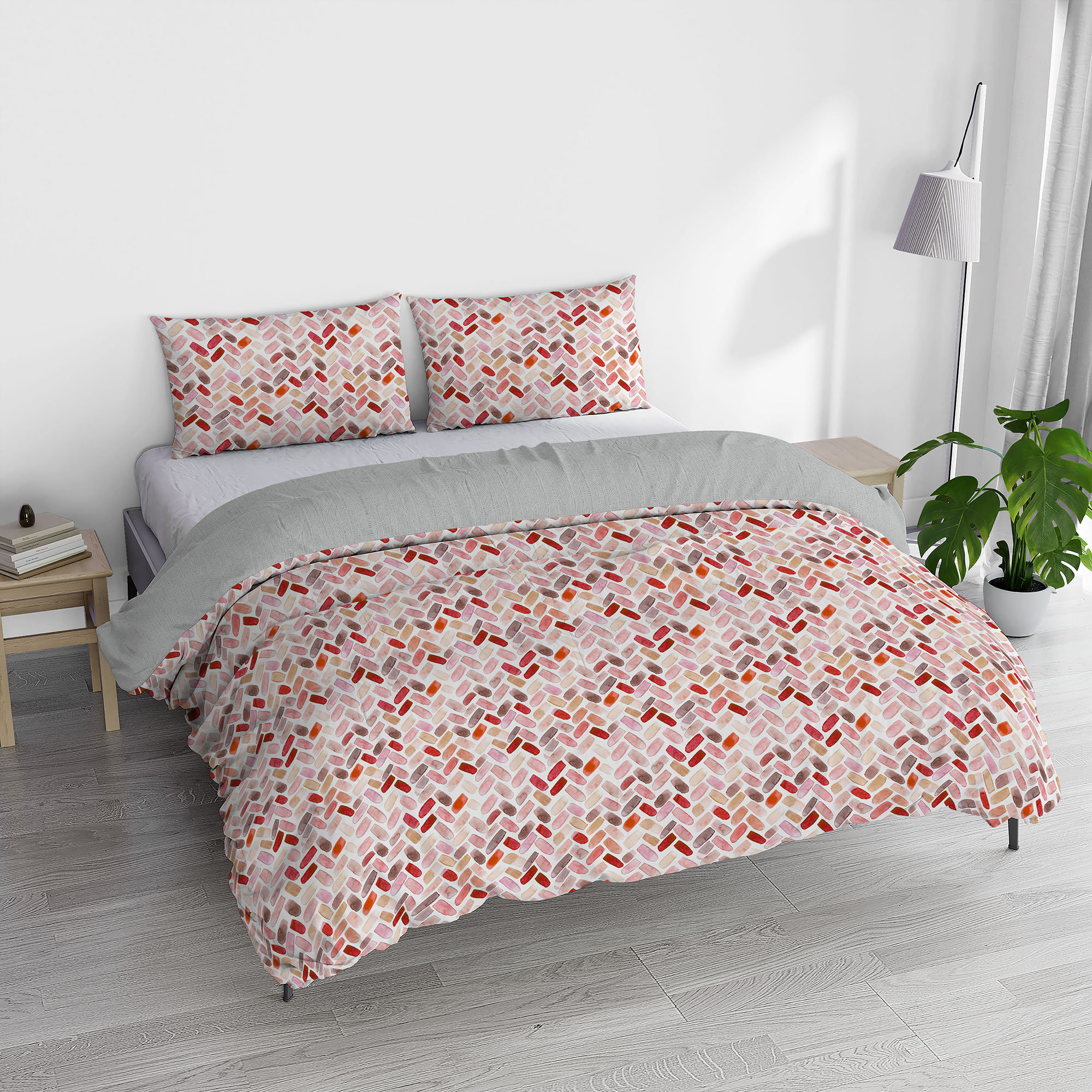 Watercolor Double Duvet Cover Set, Multi-Colour DATEX vista0