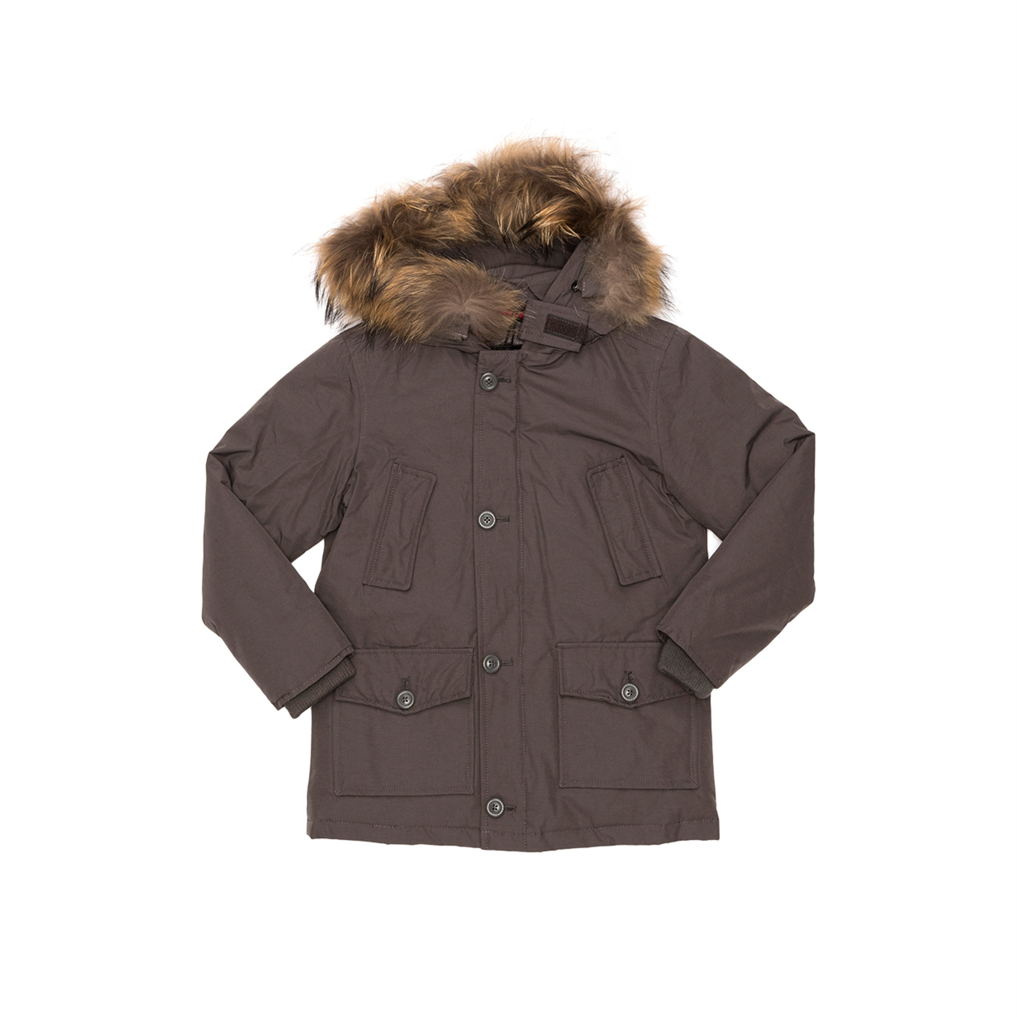 Parka con cappuccio bordato da pelliccia fango Canadian vista0