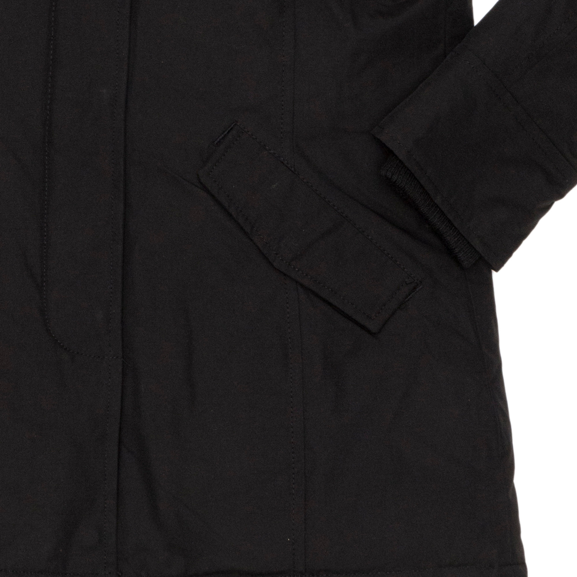 Giacca con cappuccio bordato da pelliccia nero Canadian vista2