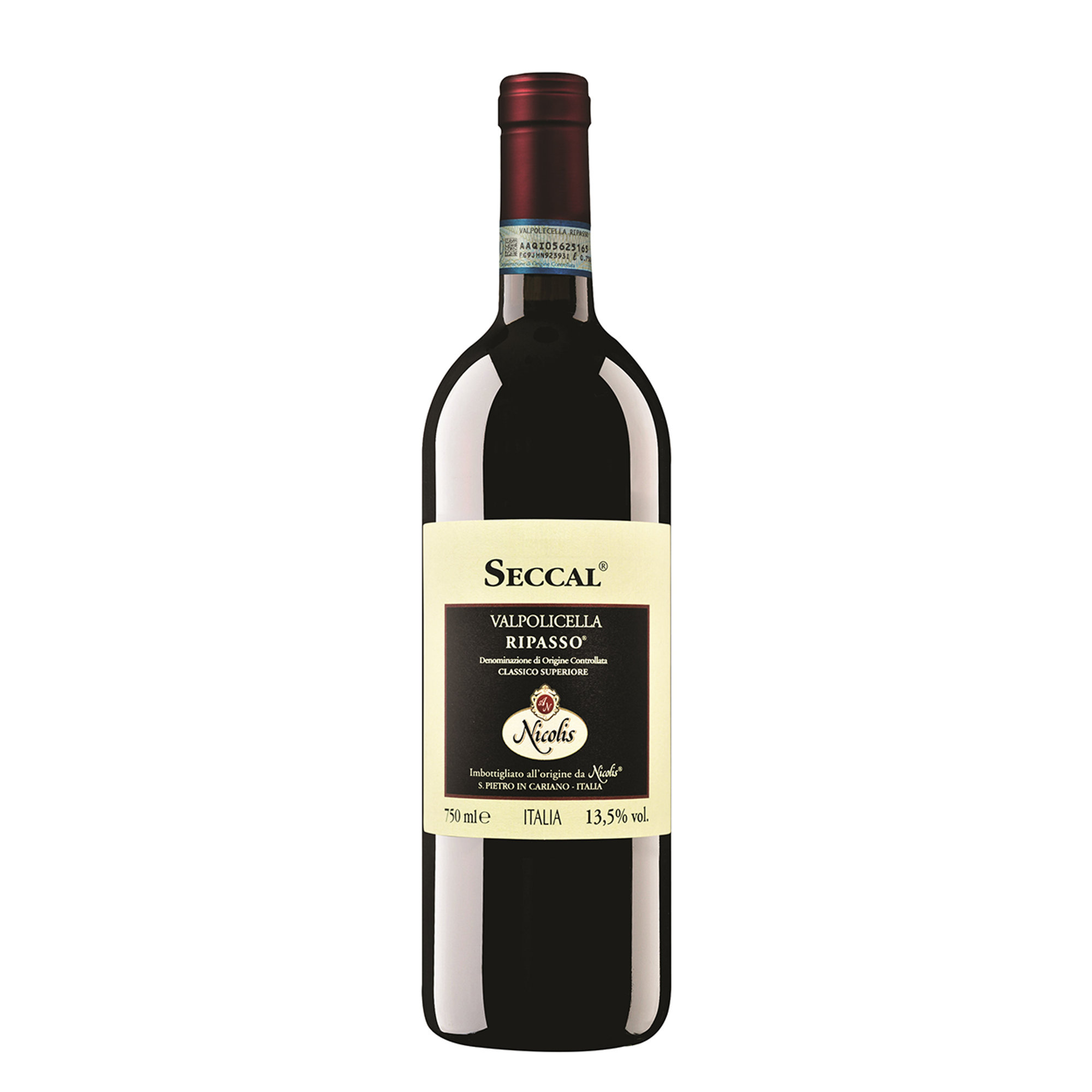3 gemischte Flaschen: "Seccal" Valpolicella Ripasso Superiore 2017 - Amarone Classico 2017 - Recioto 2017 Nicolis vista1