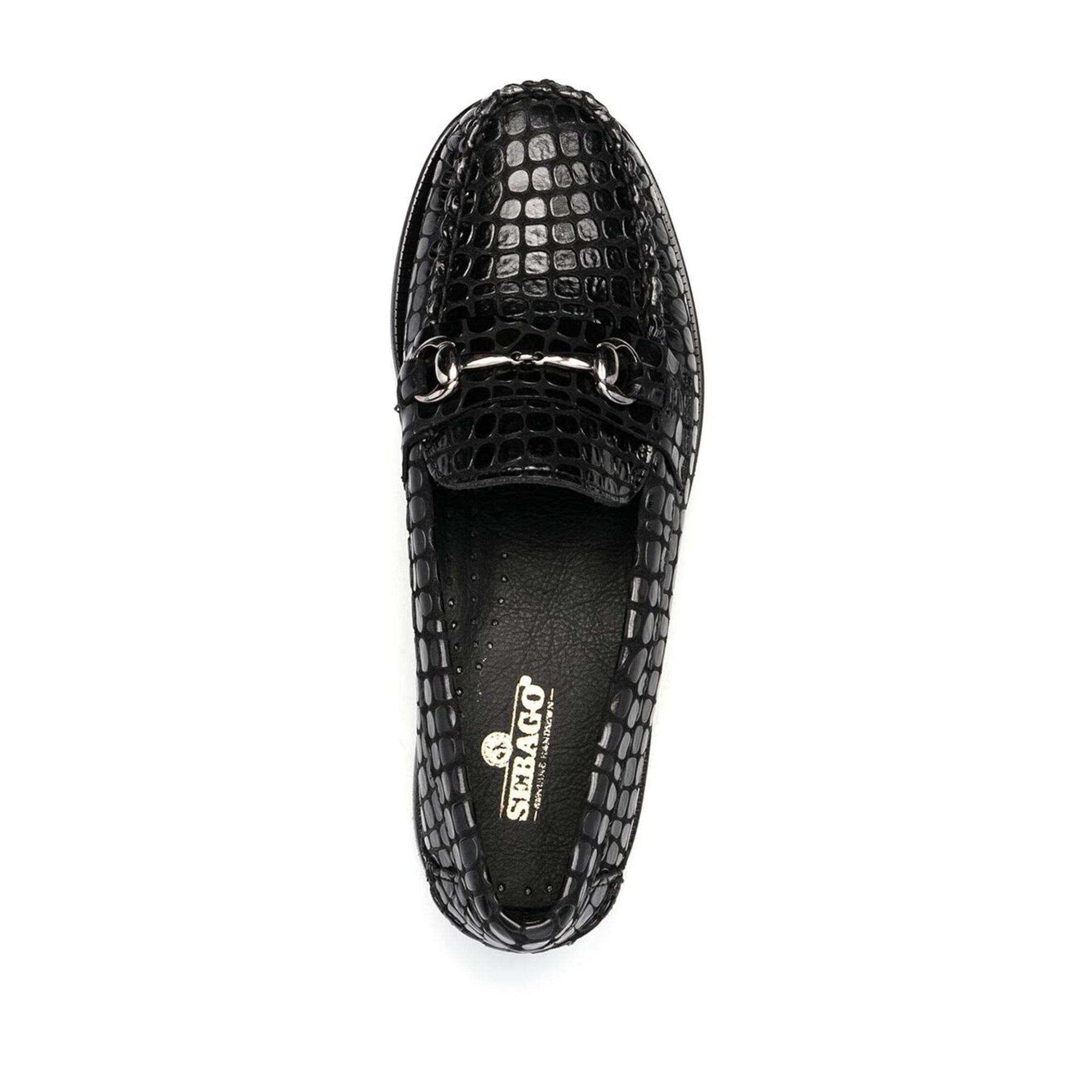 Sebago Bit croco nero Sebago vista1