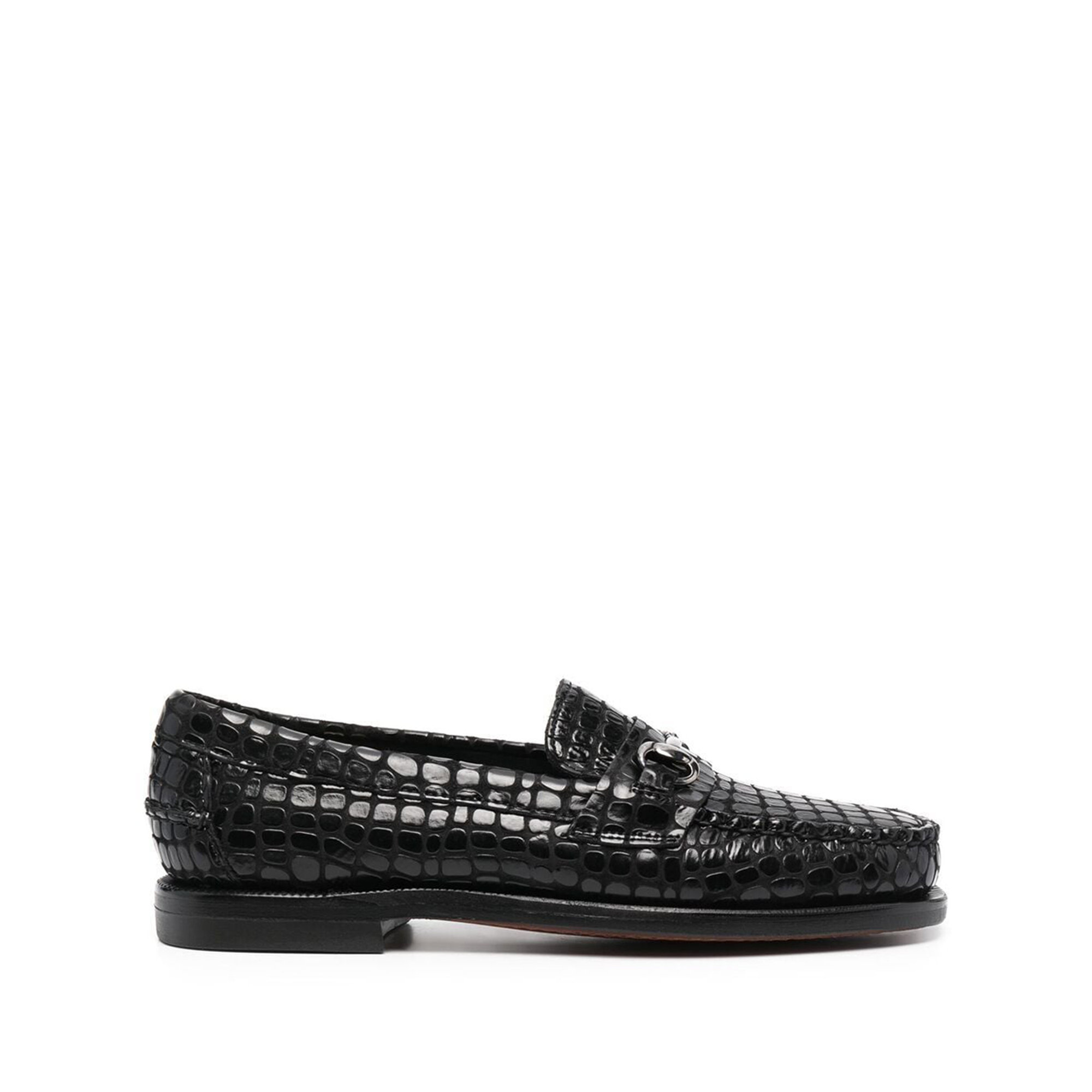 Sebago Bit croco nero Sebago vista0