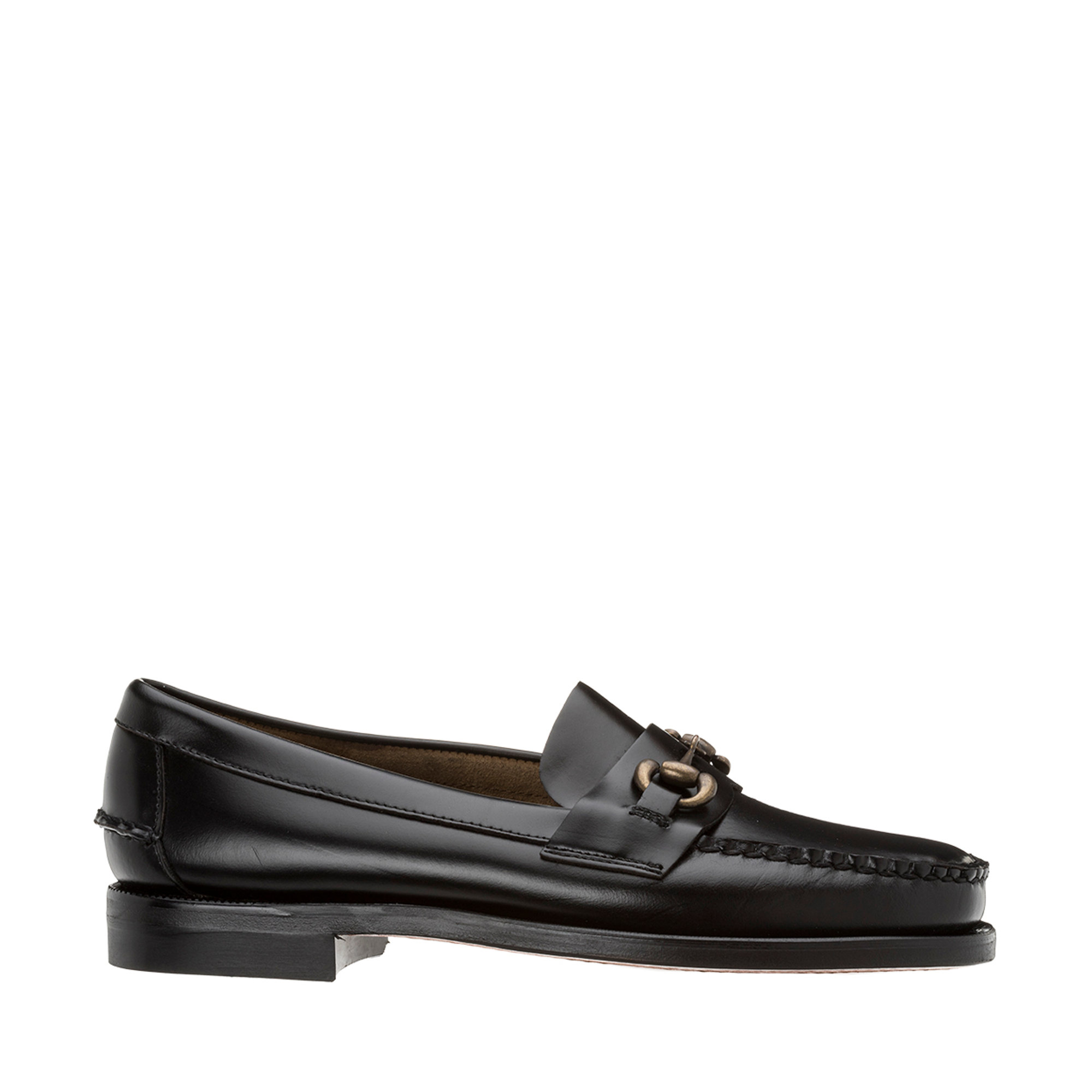 Mocassini Joe in pelle neri Sebago vista0