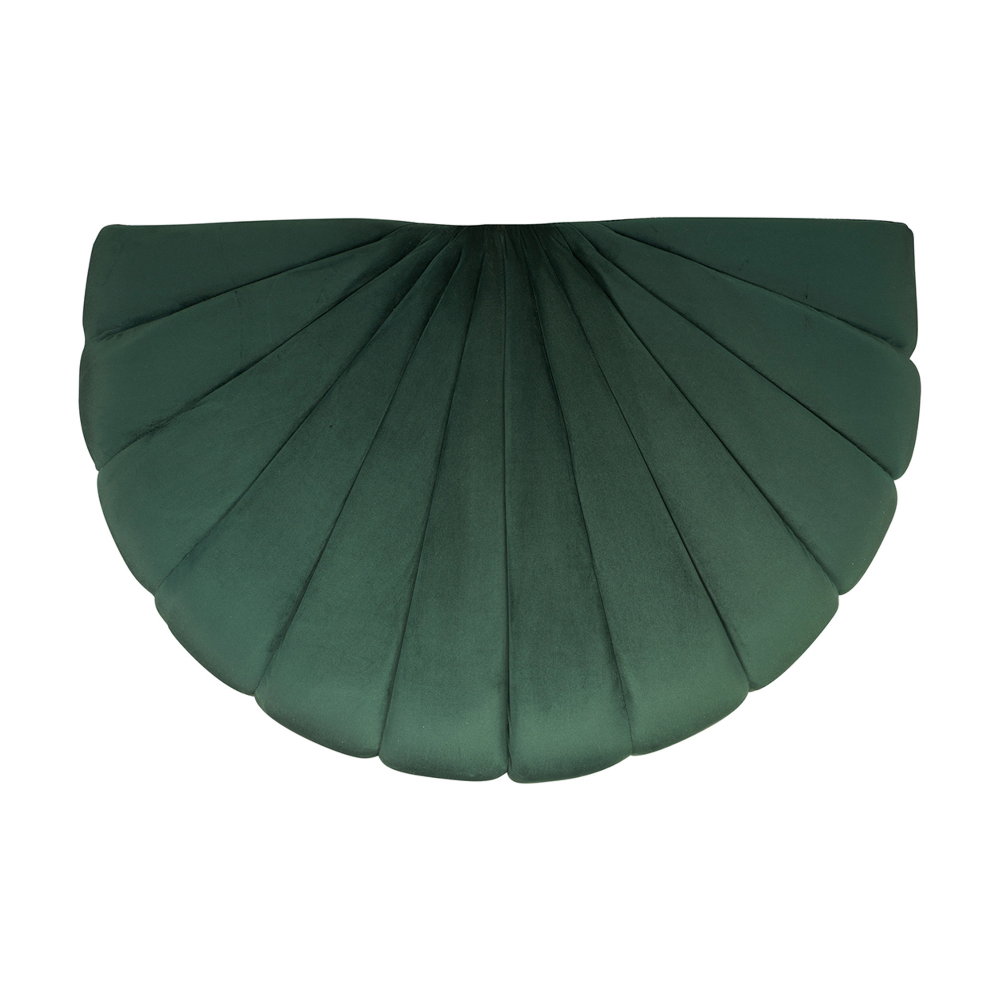 Pouf in velluto semicerchio verde Novità Home vista2