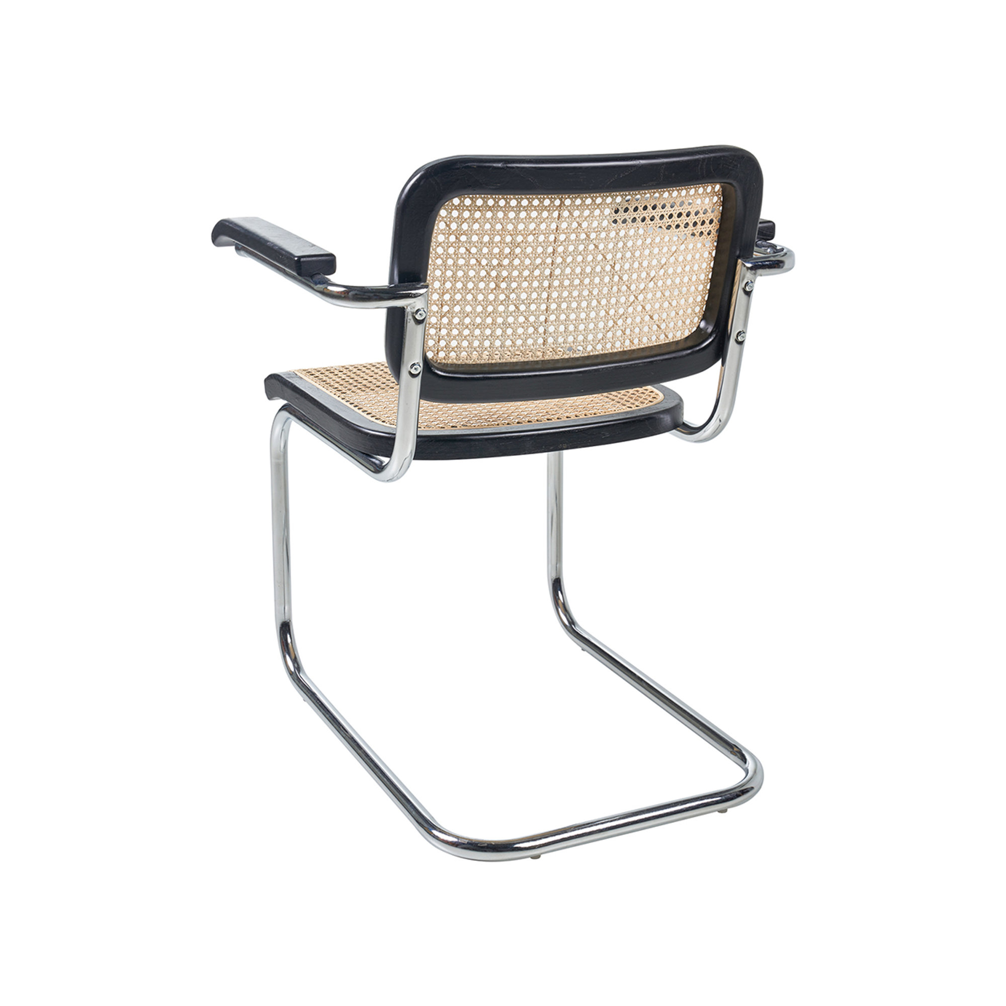 Olimpia - Set 4 sedie nere in rattan con braccioli Novità Home vista1