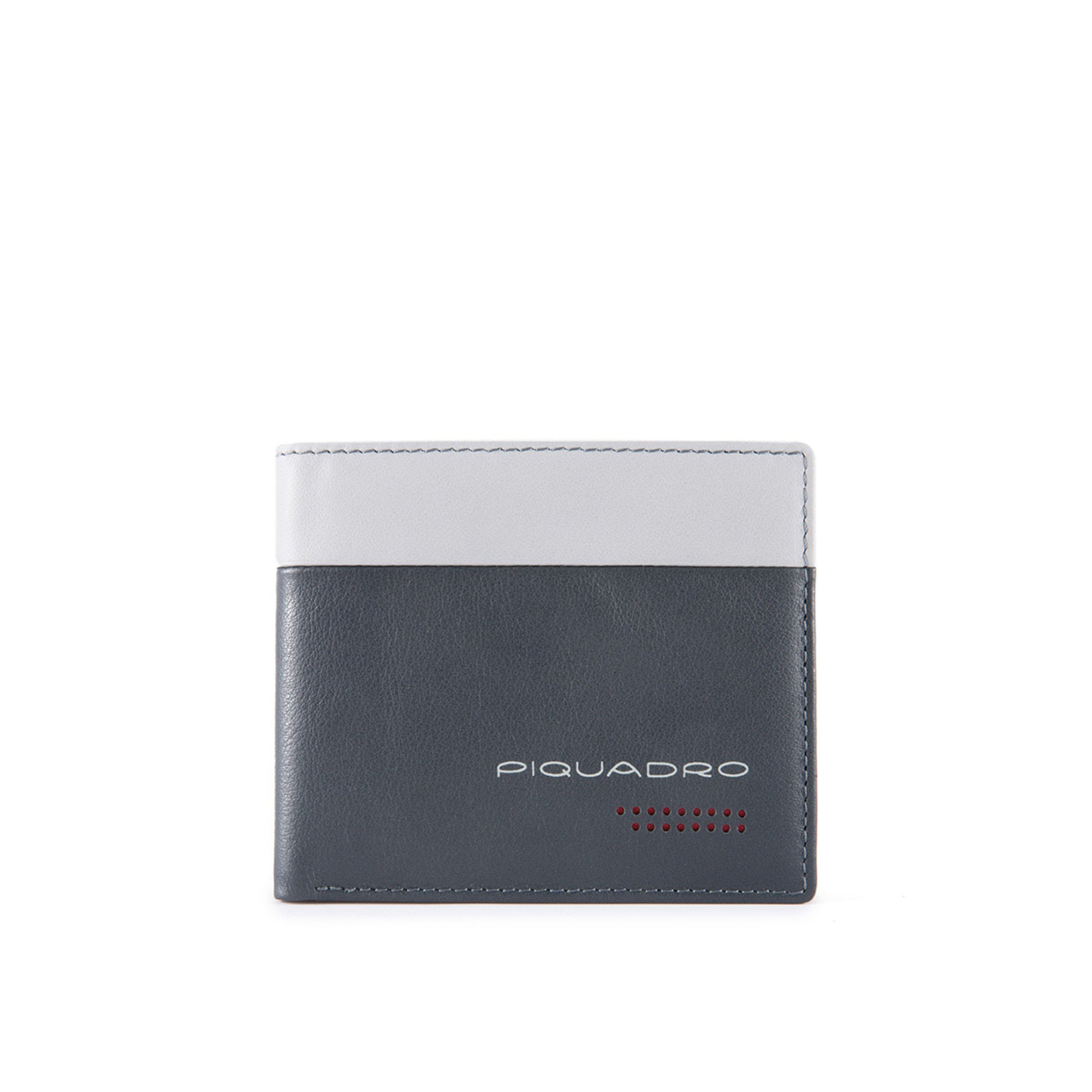 Piquadro portafoglio uomo sottile con portamonete grigio Piquadro vista0