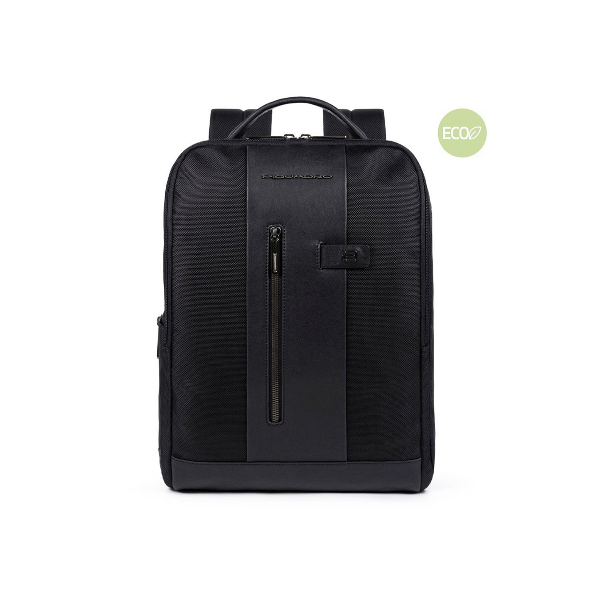 Piquadro zaino porta pc e porta ipad® in tessuto riciclato nero Piquadro vista0