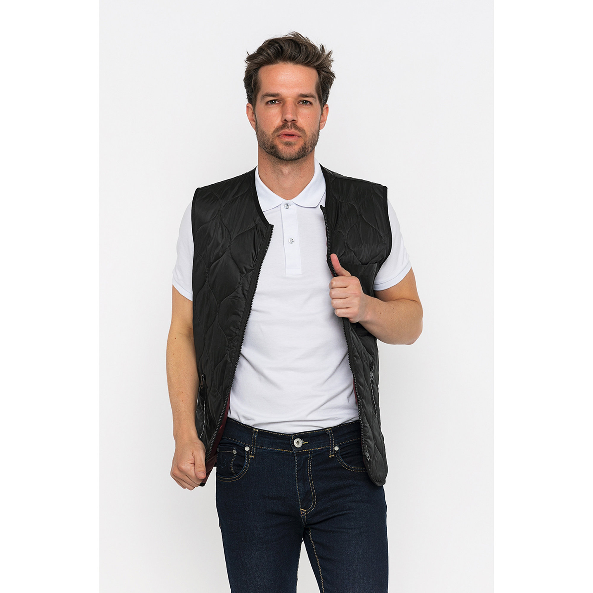 Giorgio di mare gilet nero Giorgio di mare  vista1