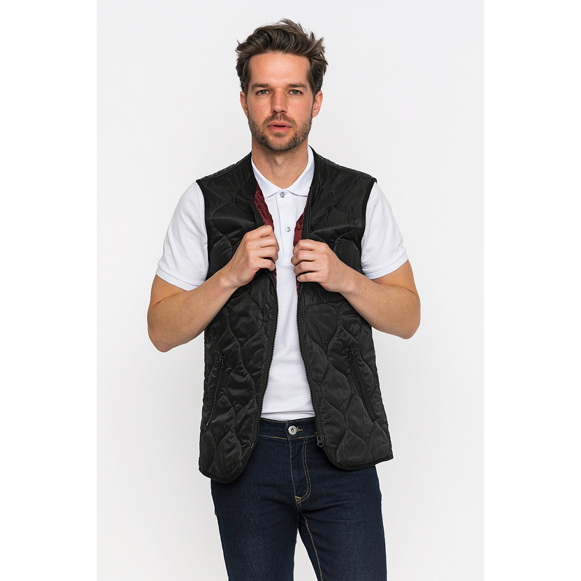 Giorgio di mare gilet nero Giorgio di mare  vista3