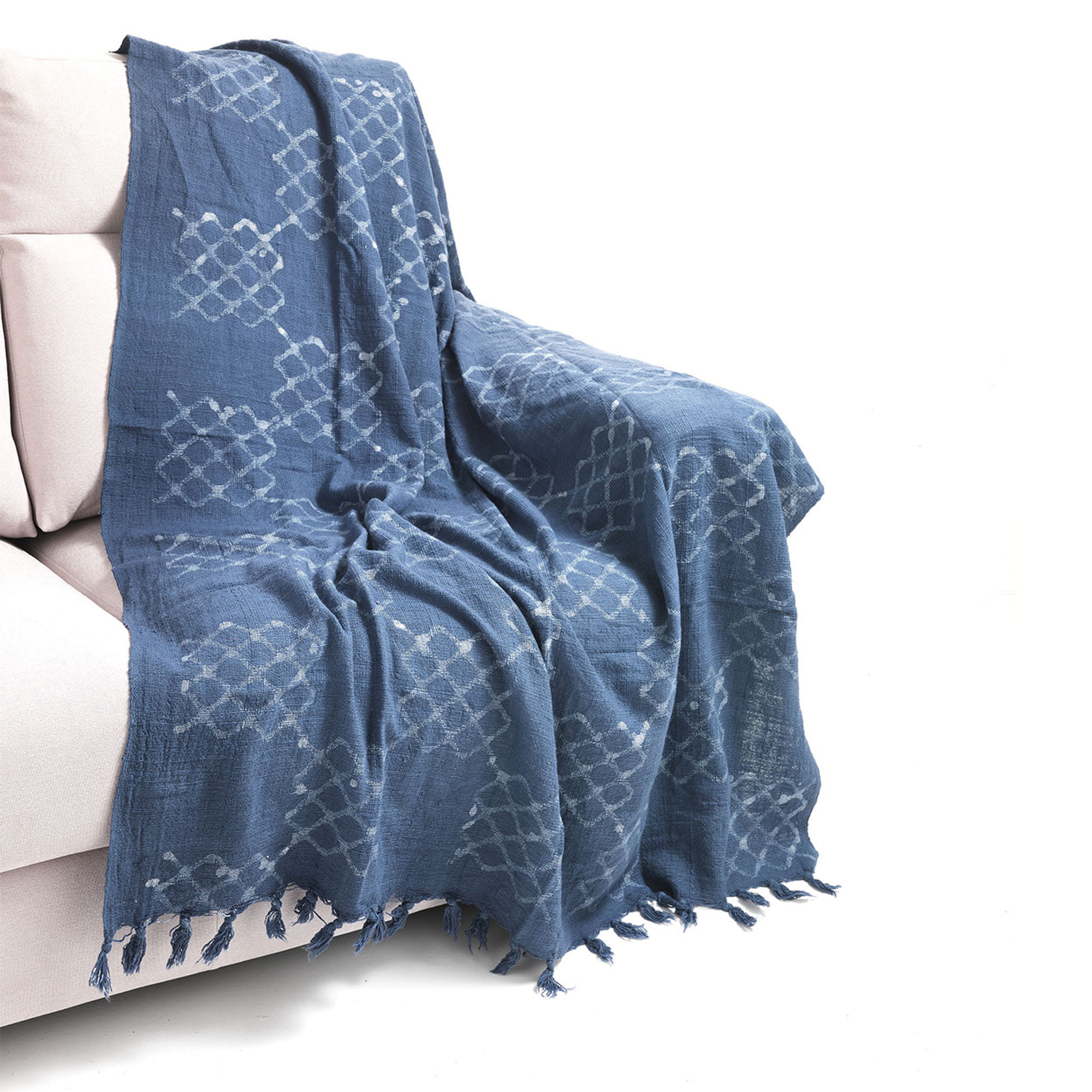 Coperta YANTRA LIGHT BLUE OresteLuchetta vista1