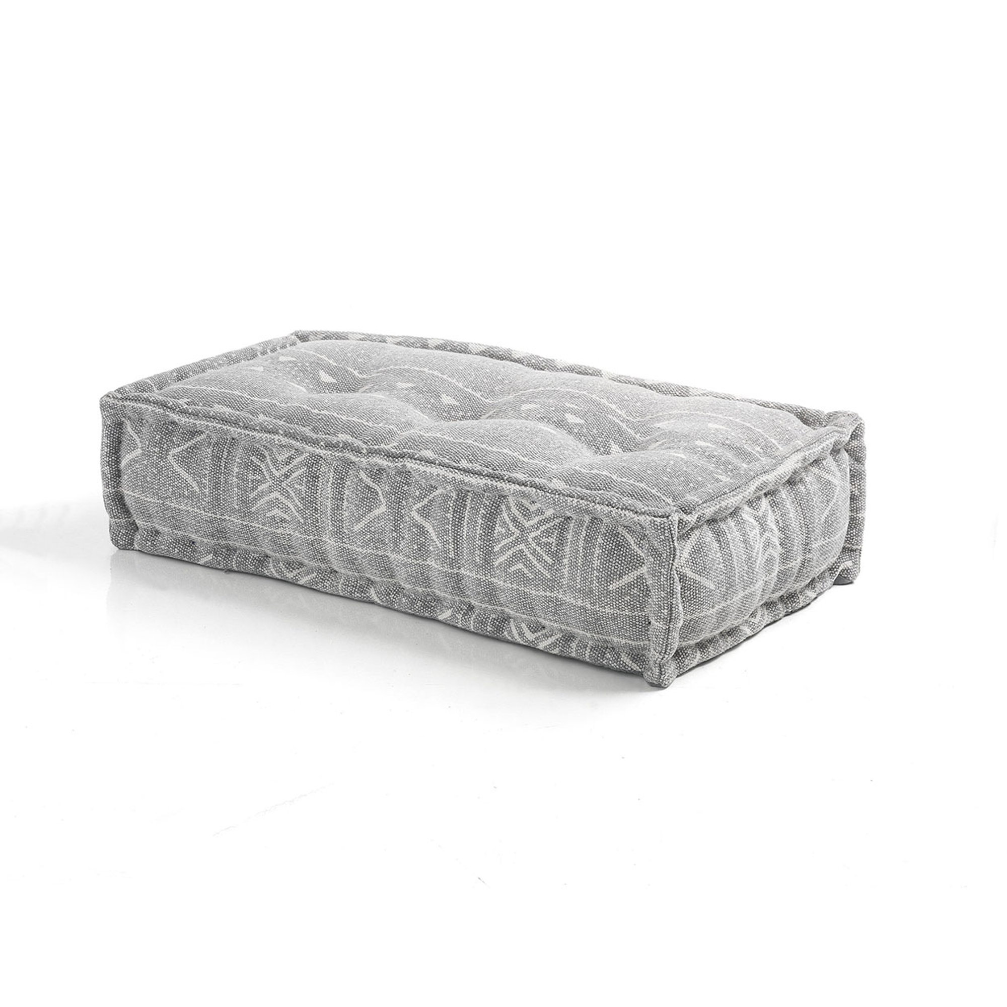 Pouf rectangulaire YANTRA GREY OresteLuchetta vista0