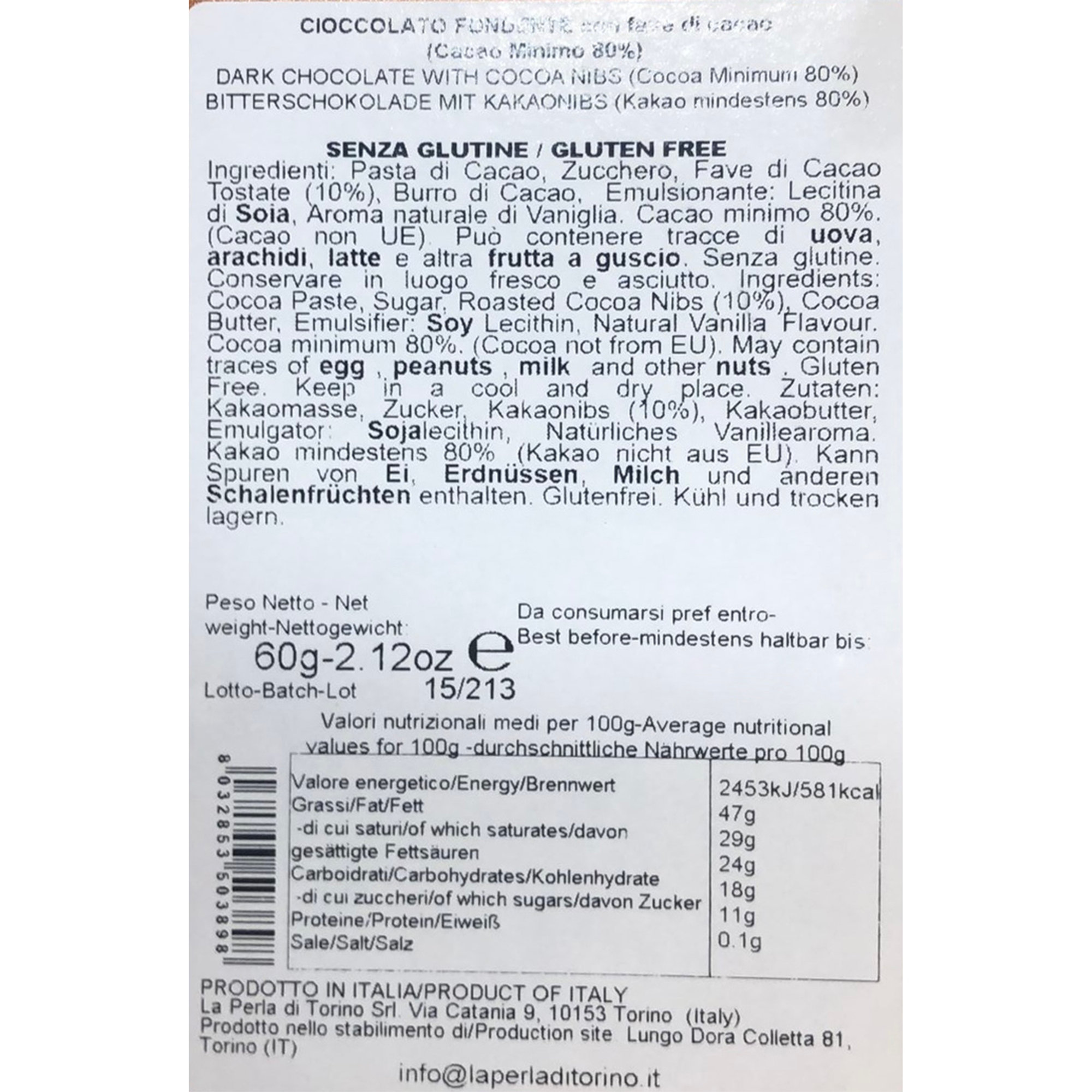 "Astuccio Fondente" - Prodotti assortiti La Perla di Torino vista6