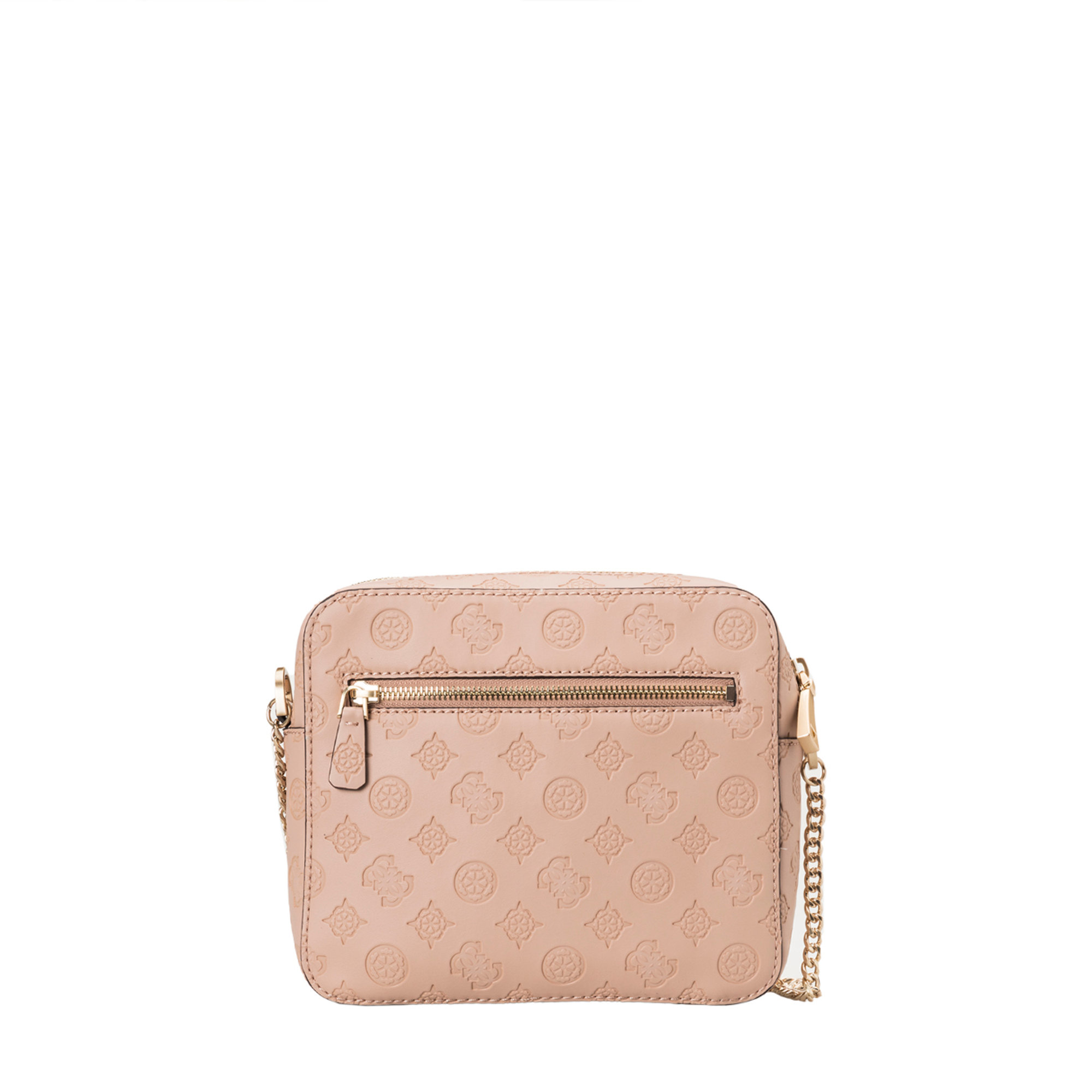 Mini borsa a tracolla Bea logo impresso cipria Guess  vista1