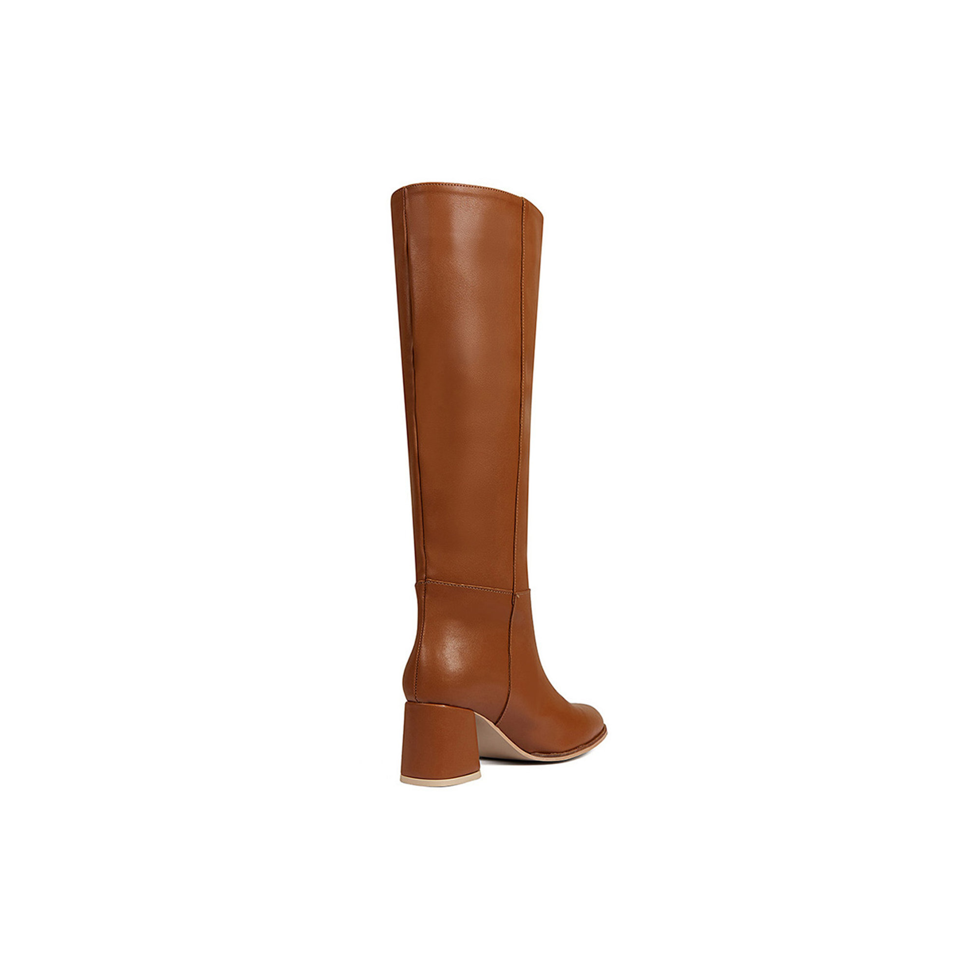 Stivali Tubolari Sole Sisterss Con Tacco Marrone Bruciato Sole Sisters vista2
