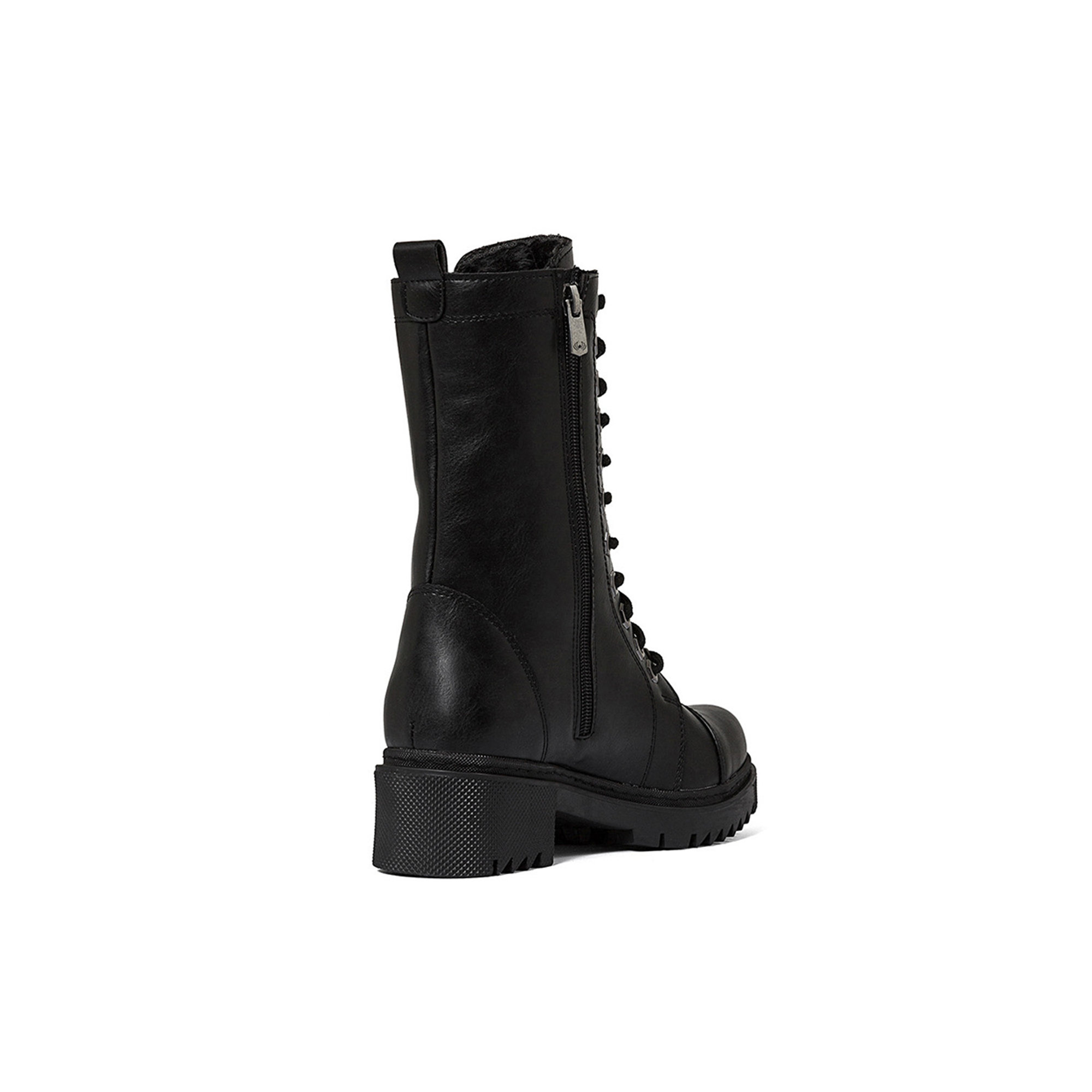 Anfibi alti con zip Sole sisterss neri Sole Sisters vista3