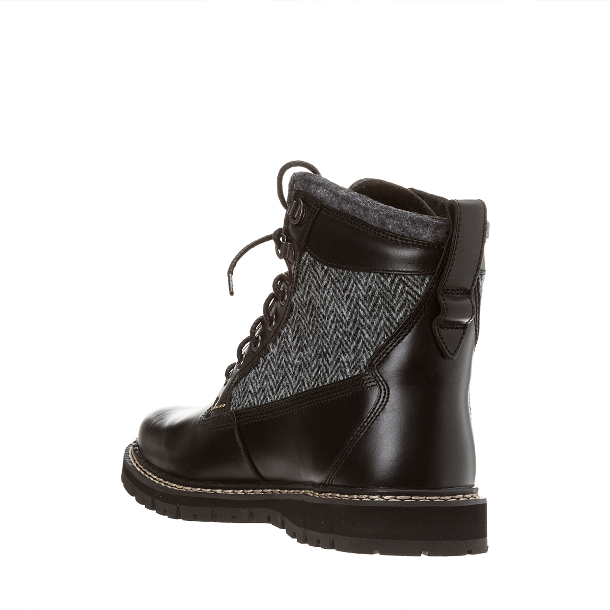 Scarponcini Britton in pelle e tweed TIMBERLAND vista1