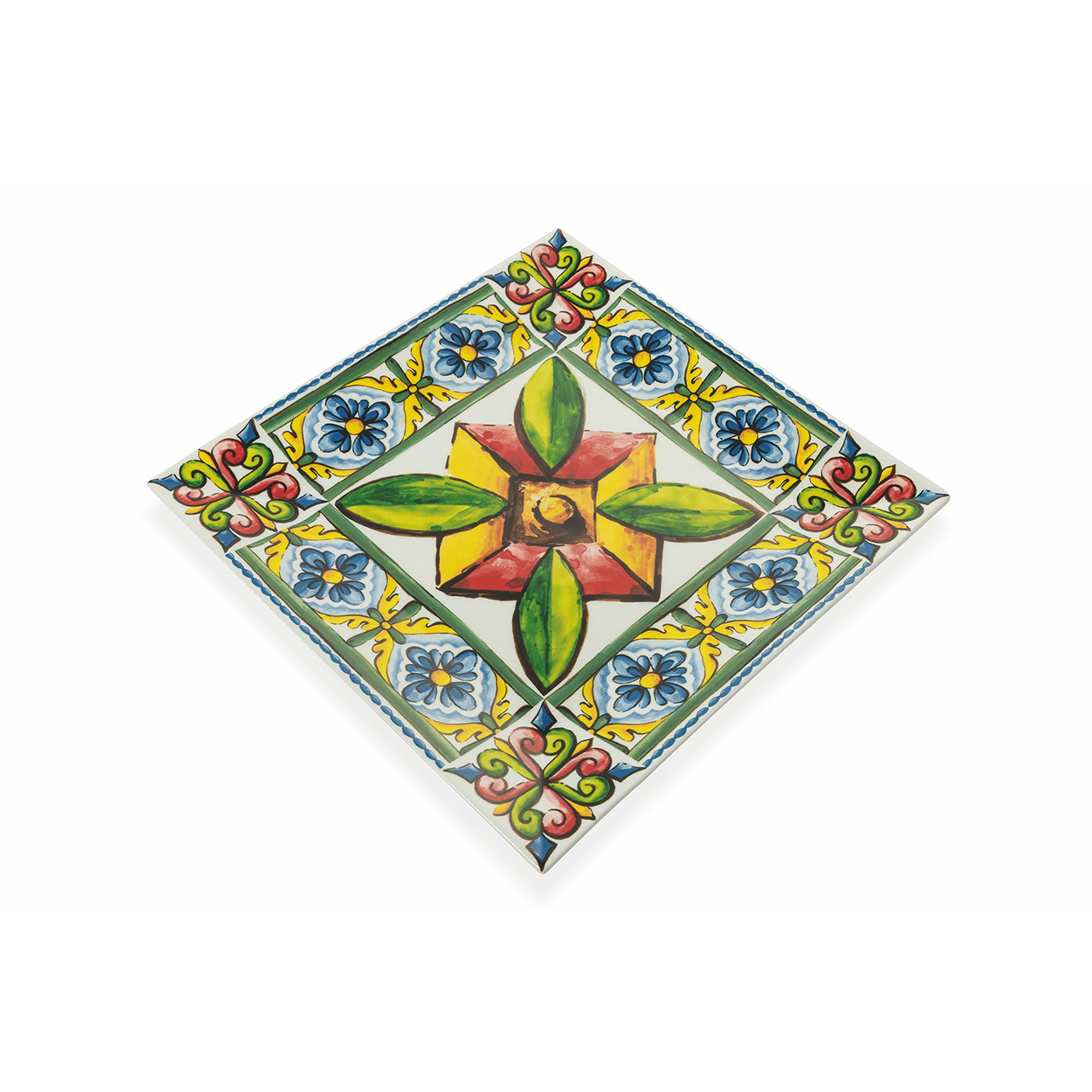Juego de 6 platos cuadrados Coastal, colores surtidos Villa d'Este vista2