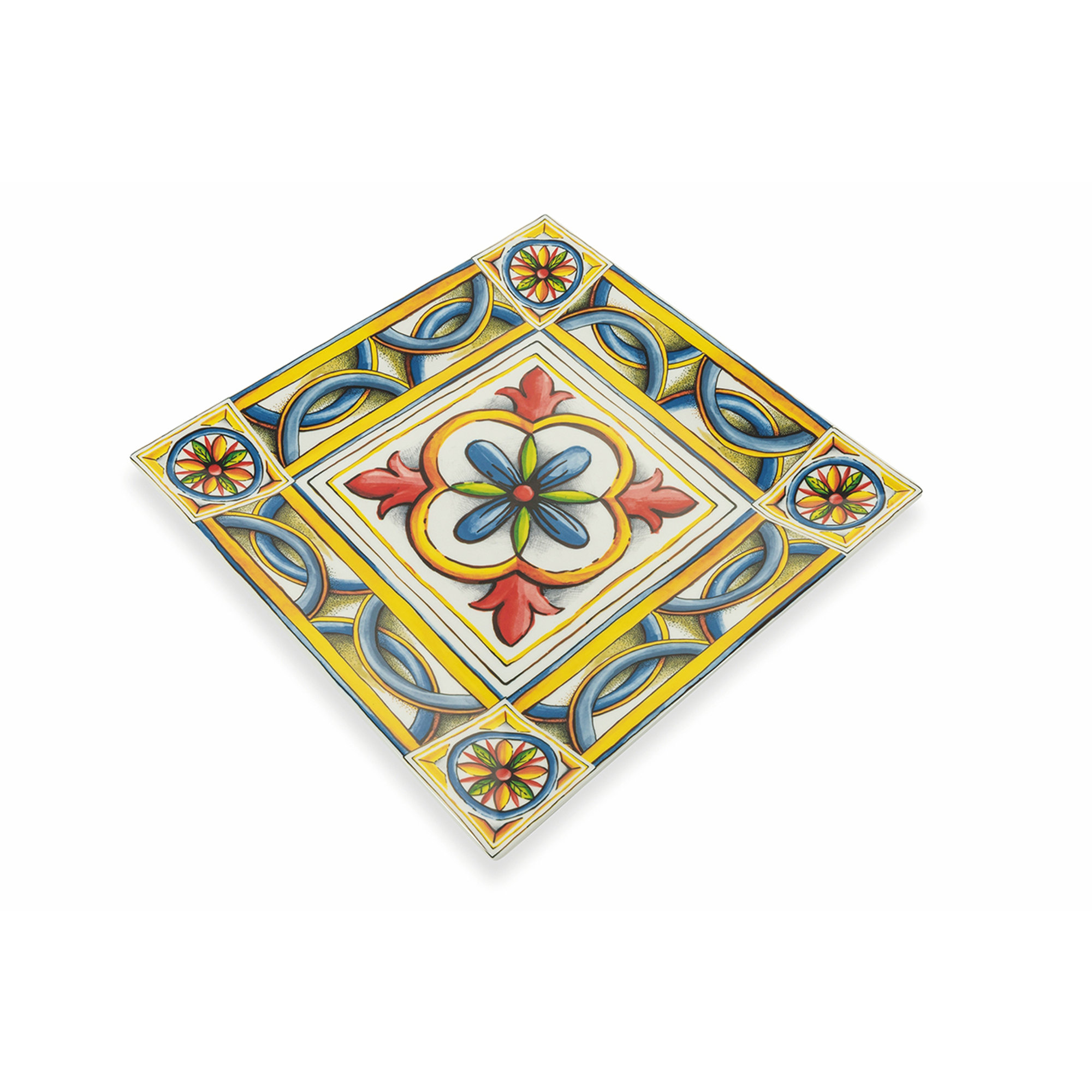 Juego de 6 platos cuadrados Coastal, colores surtidos Villa d'Este vista8