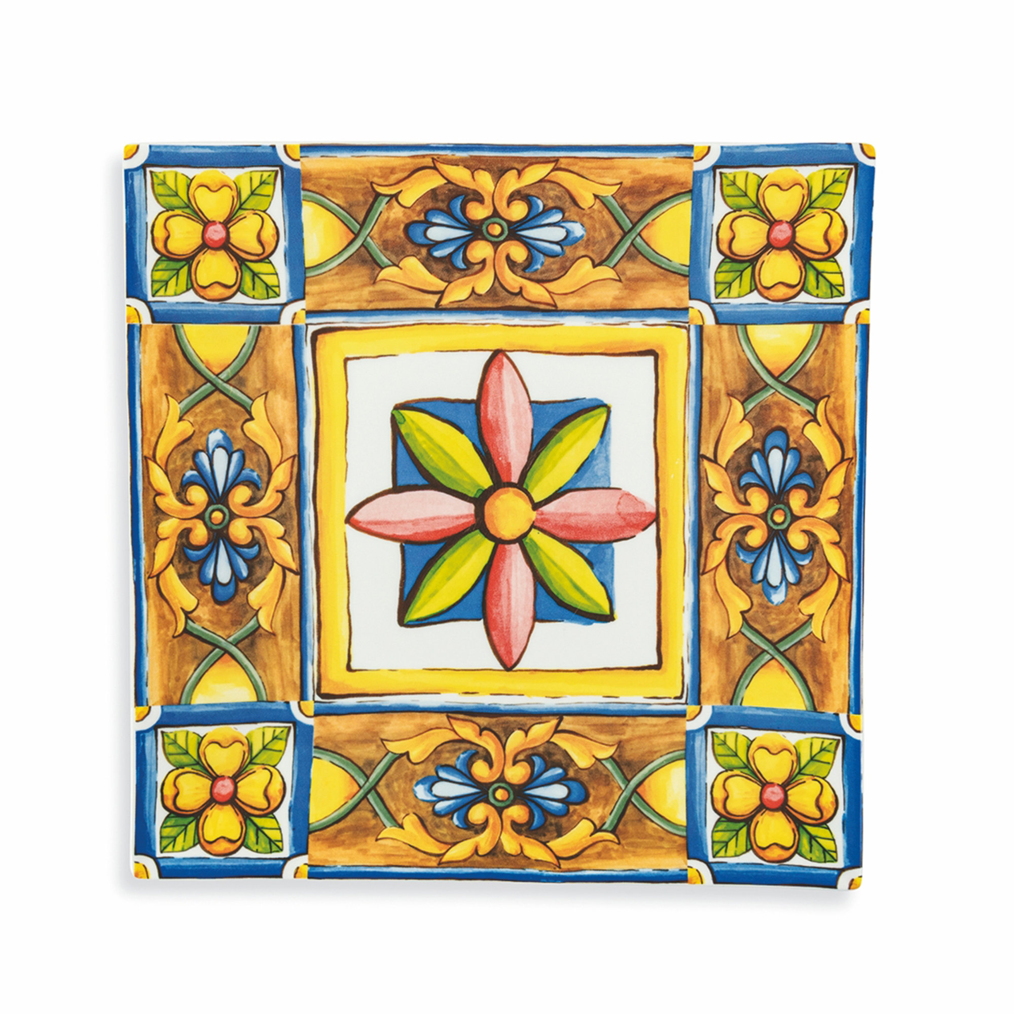 Juego de 6 platos cuadrados Coastal, colores surtidos Villa d'Este vista11