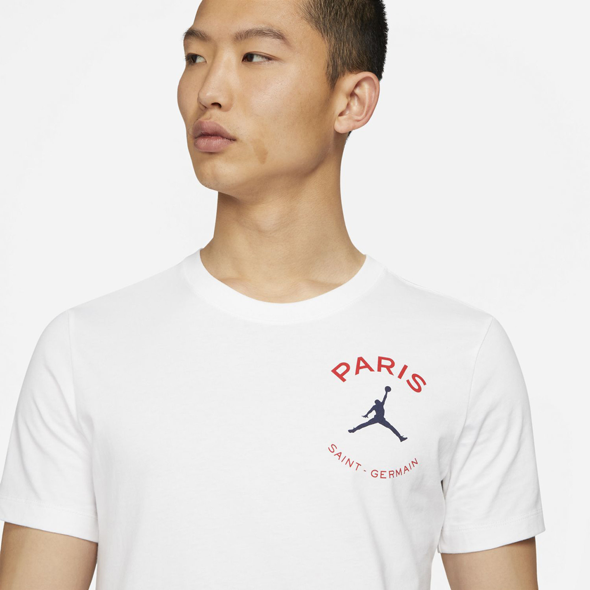 Nike Paris Saint-Germain T-shirt con logo bianca Nike vista2