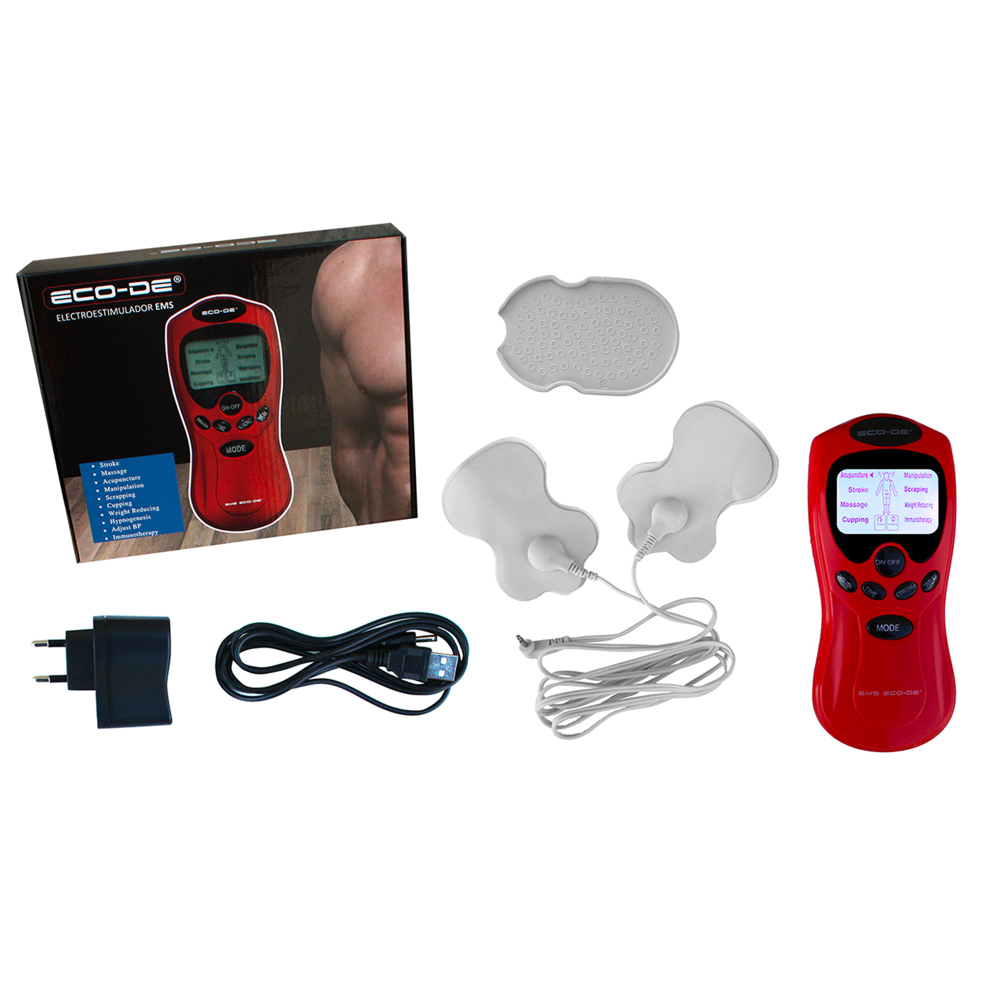 ECO-306 EMS RED - Elettrostimolatore Sport at home vista1