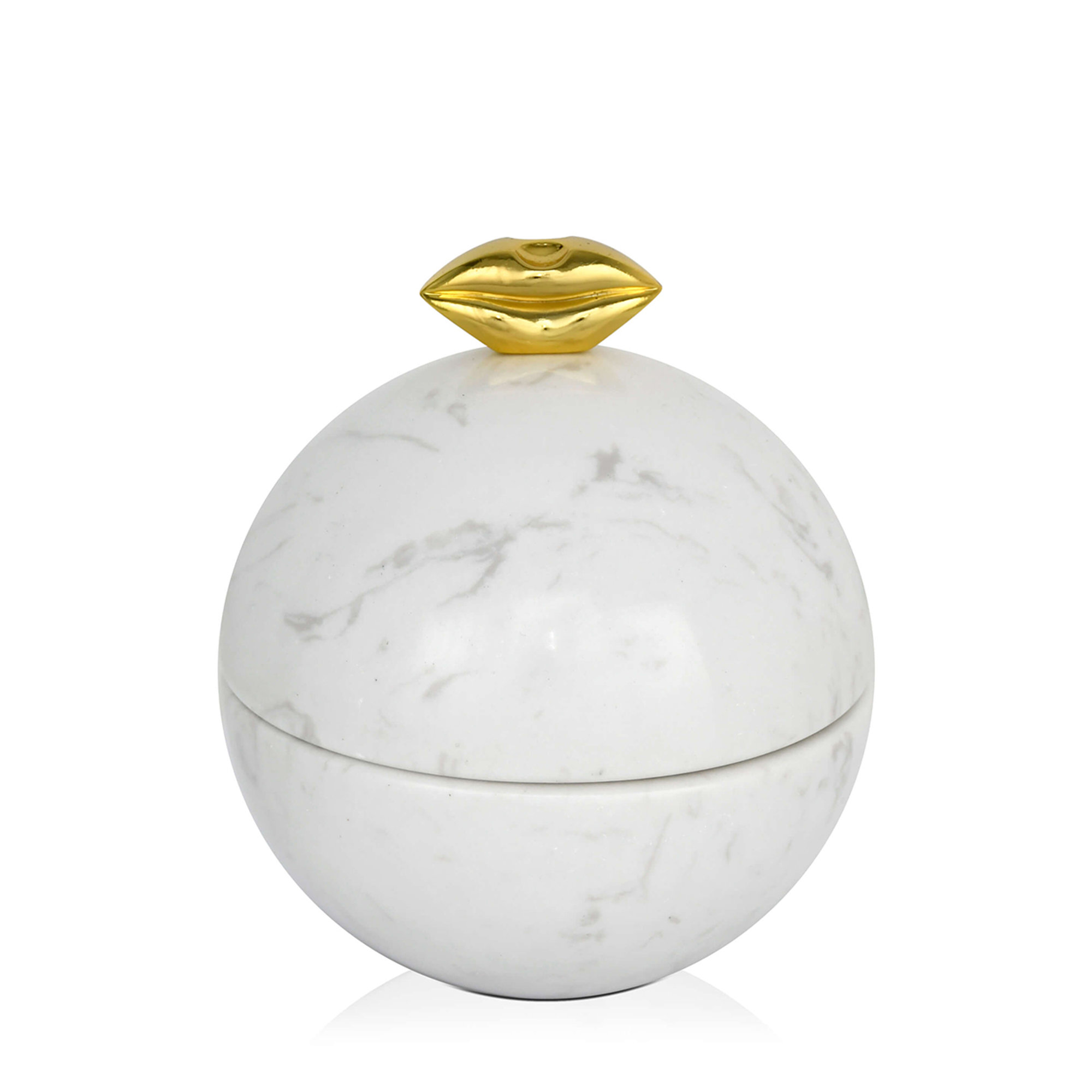 Diseño de objetos decorativos en mármol y metal, blanco Decorazione Art Deco vista1