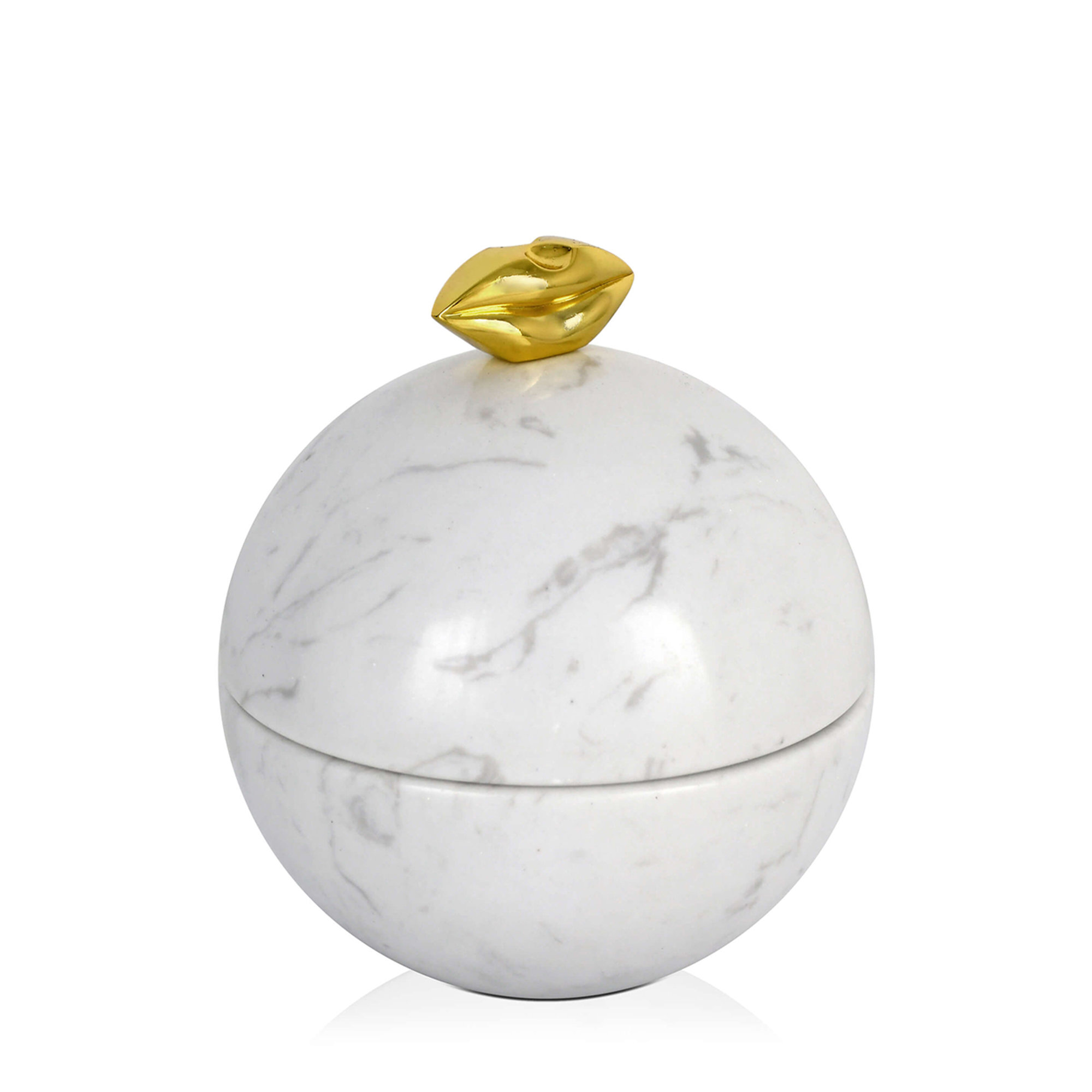 Diseño de objetos decorativos en mármol y metal, blanco Decorazione Art Deco vista0