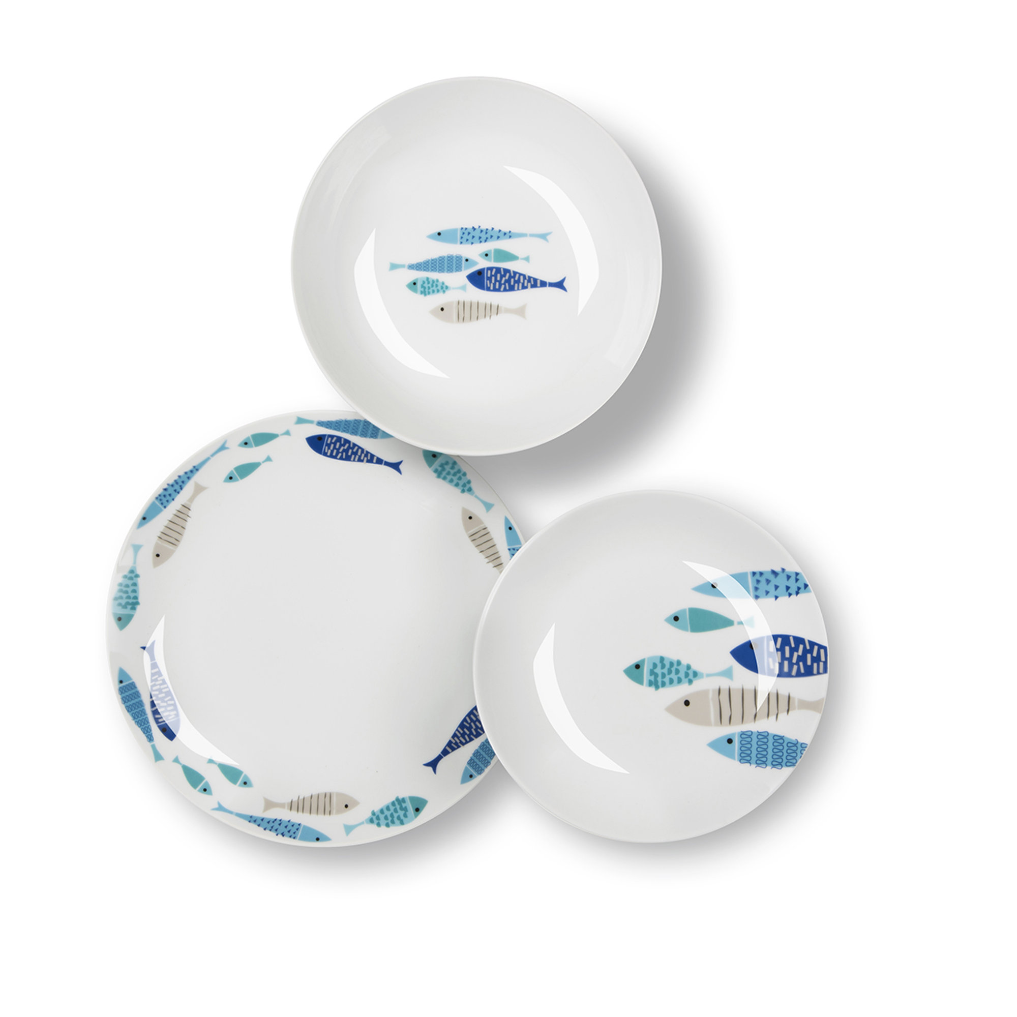 Servizio 18 piatti North Sea, multicolore Tavola Mediterranea vista1
